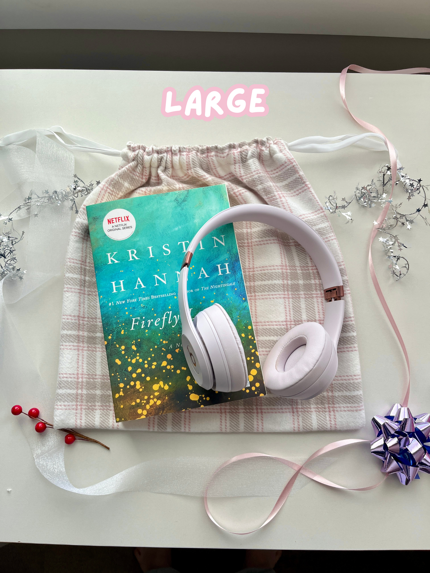 Holiday Drawstring Gift Bag