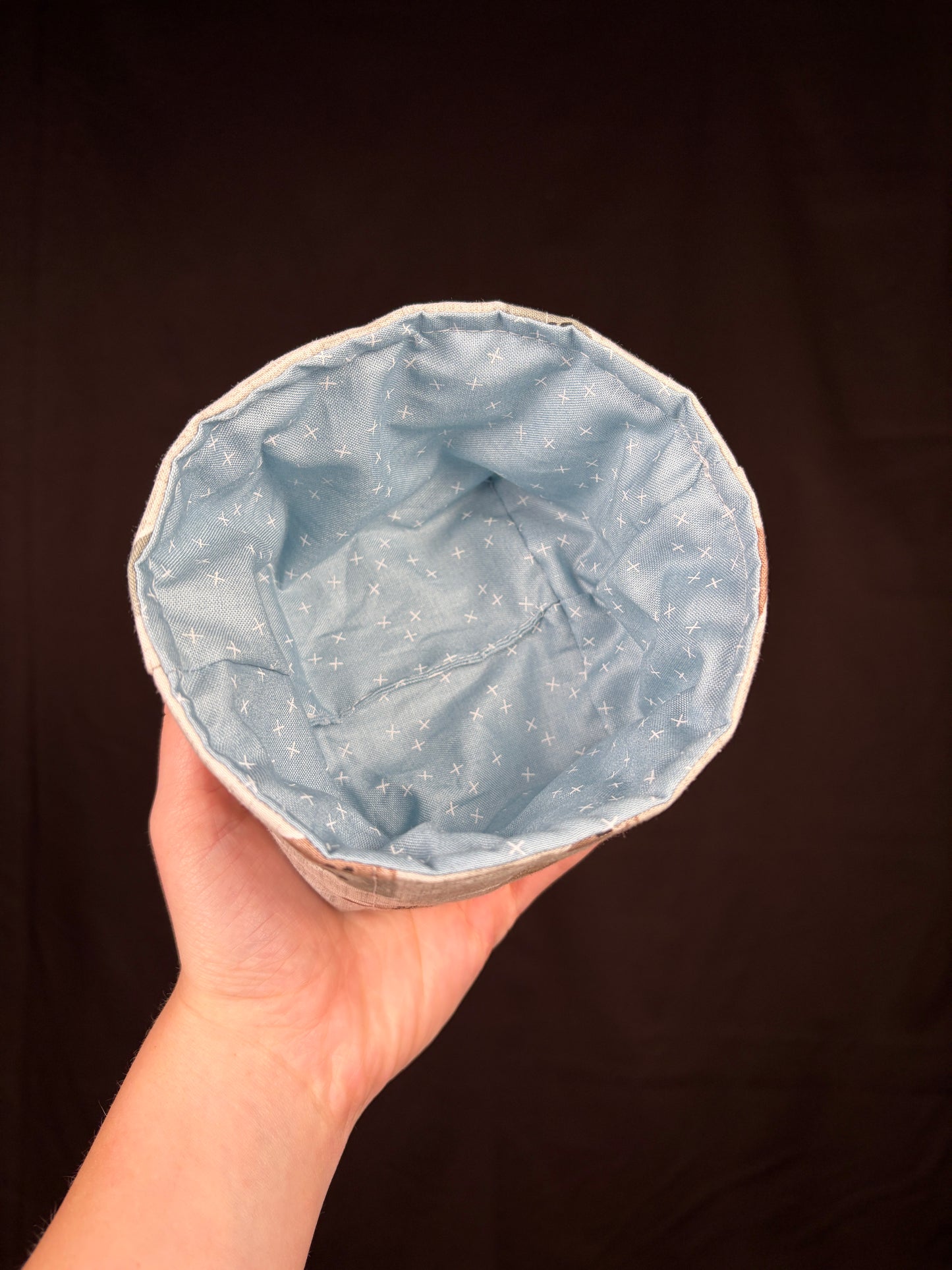 Frosted Cottage Fabric Bowl *limited-edition*