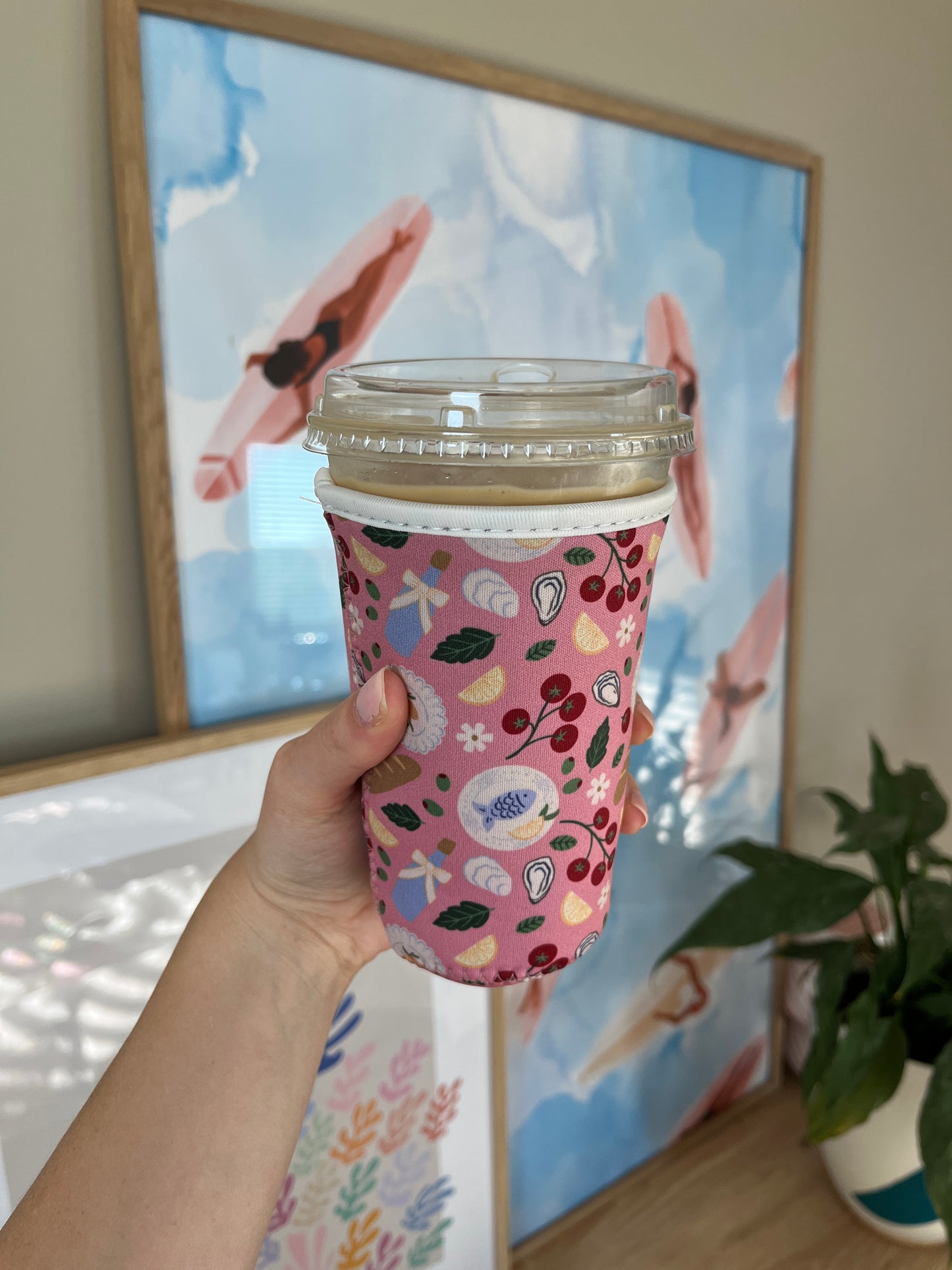 Medium Mediterranean Summer Cup Coozie