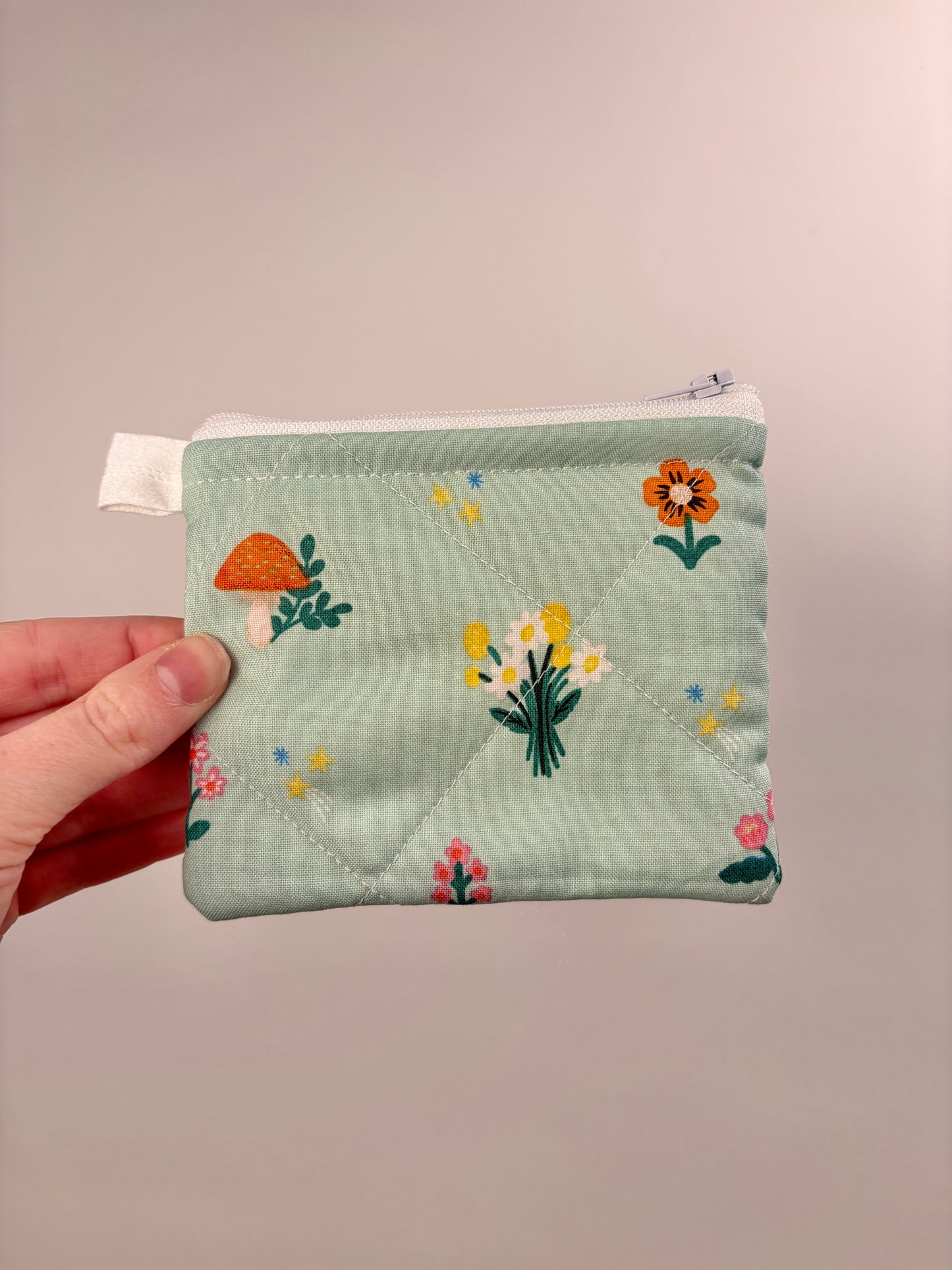 Green Mushroom Keychain Wallet