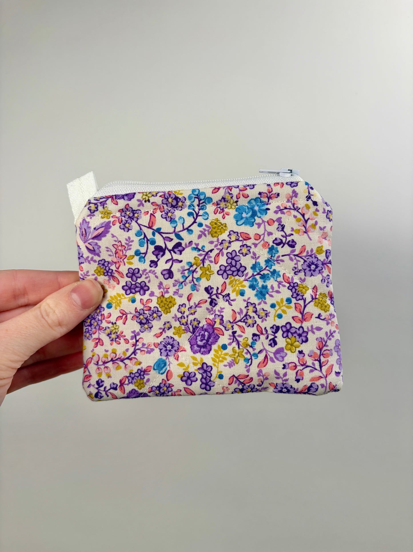 Ditsy Picnic Purple Keychain Wallet