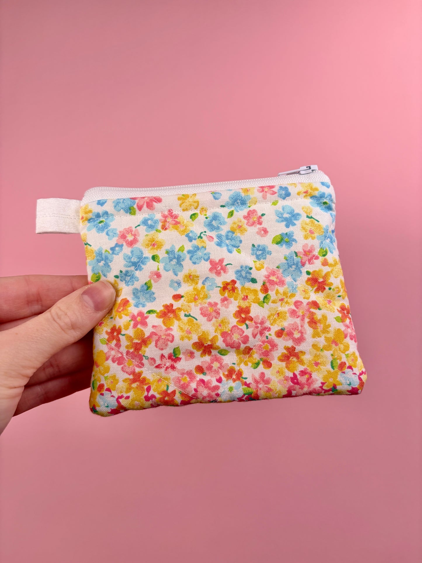 Ombre Spring Floral Keychain Wallet