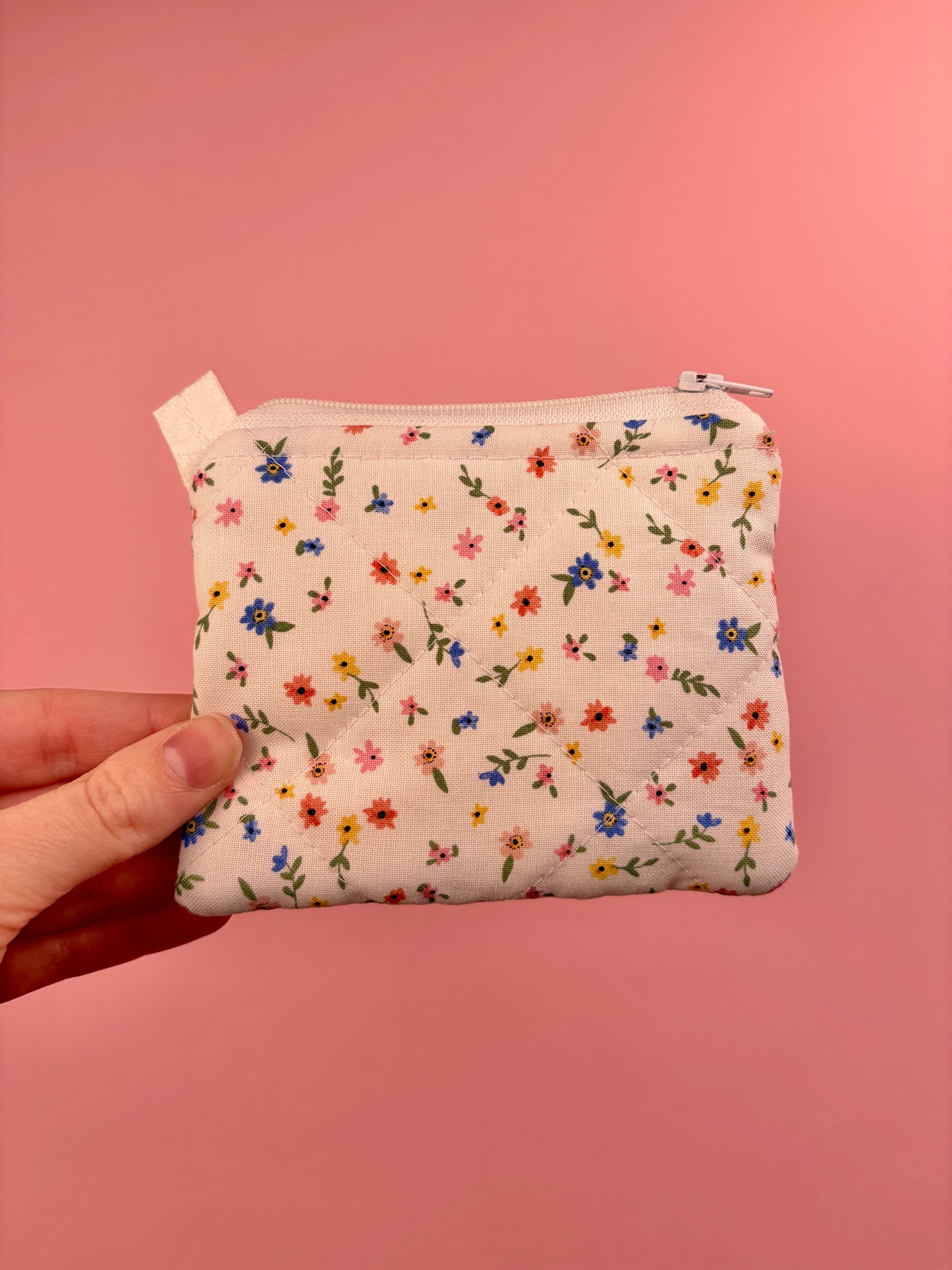 Mini Colorful Flower Keychain Wallet