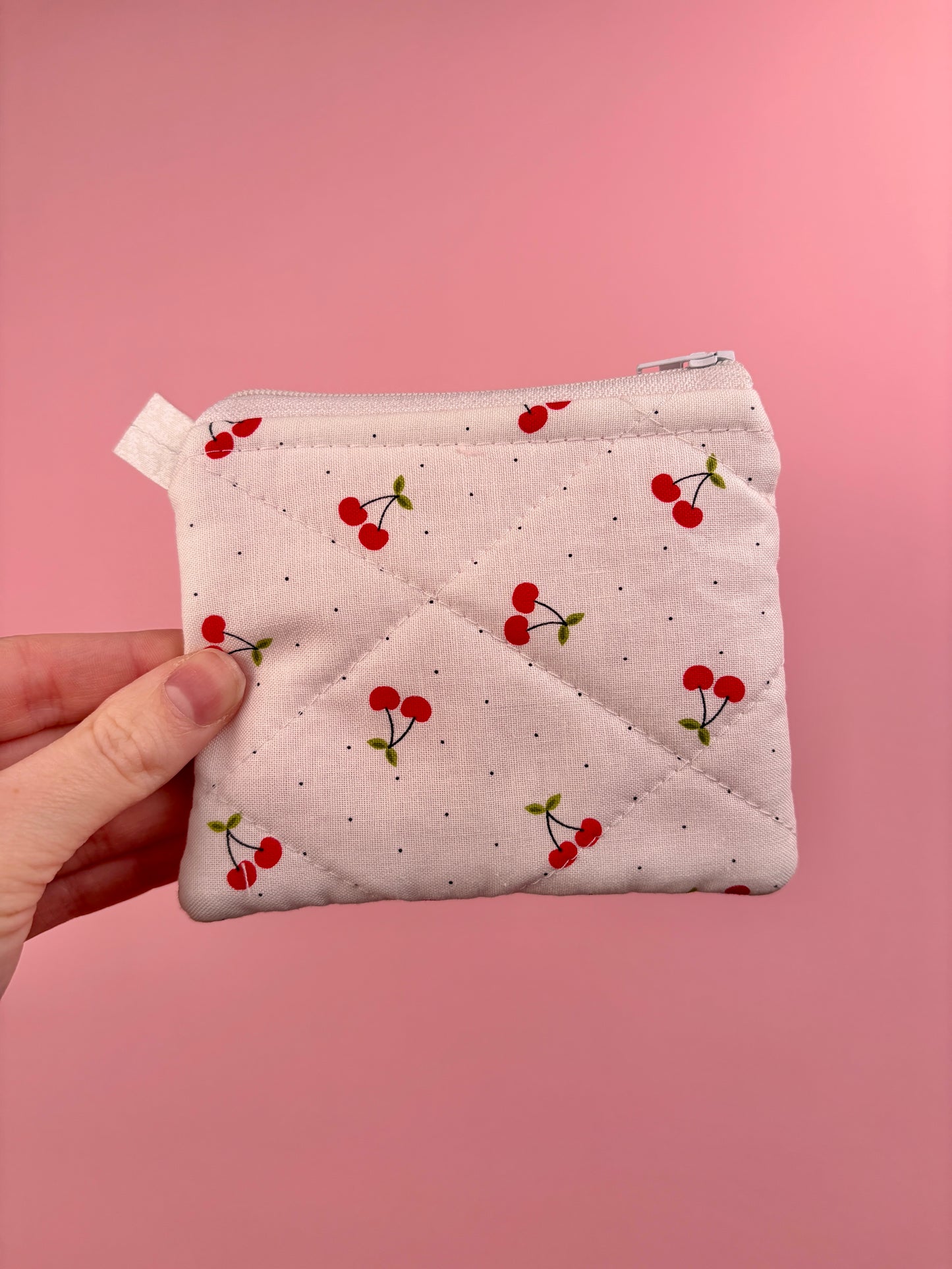 Cherry Red Keychain Wallet