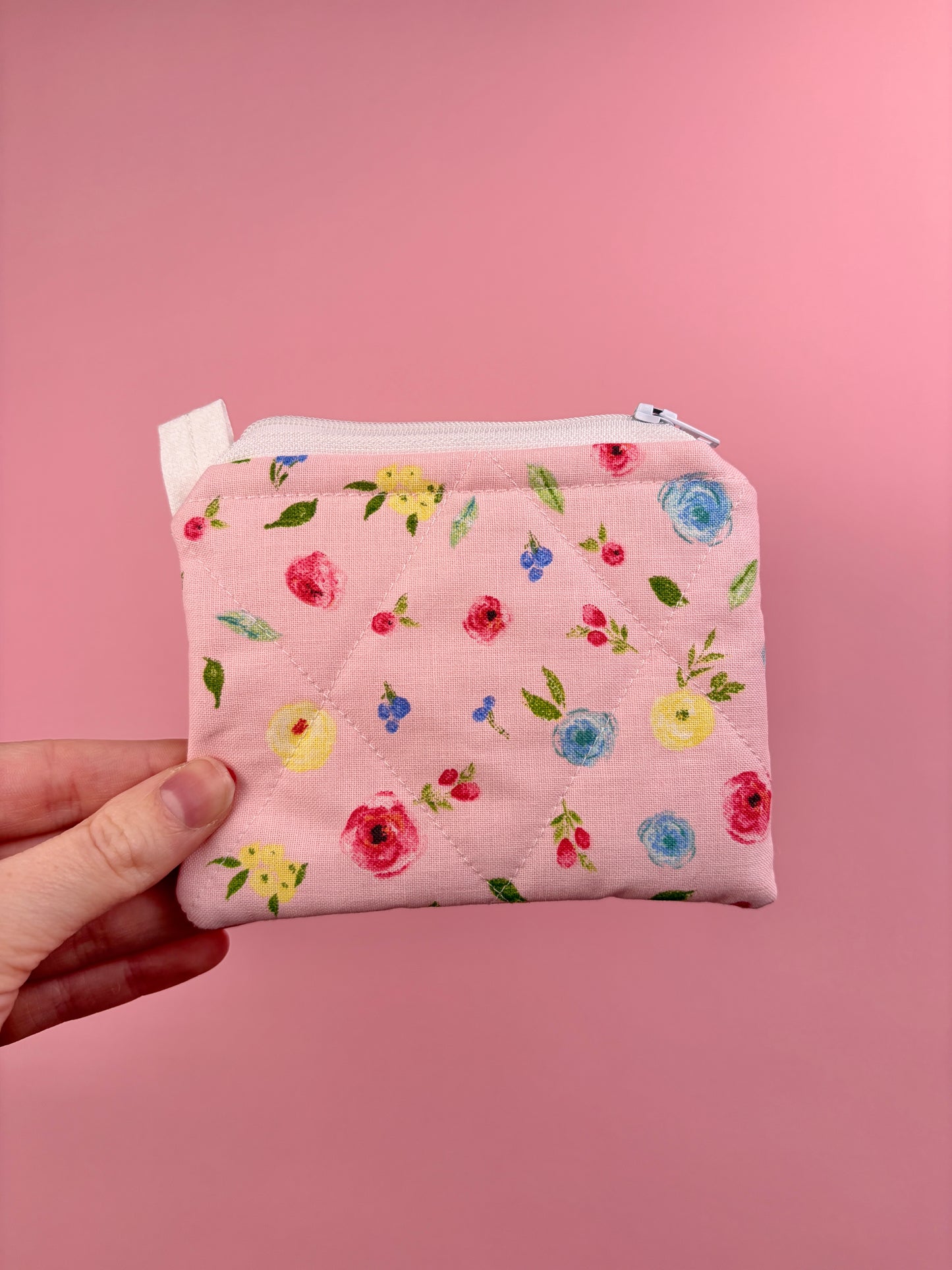 Colorful Floral Keychain Wallet