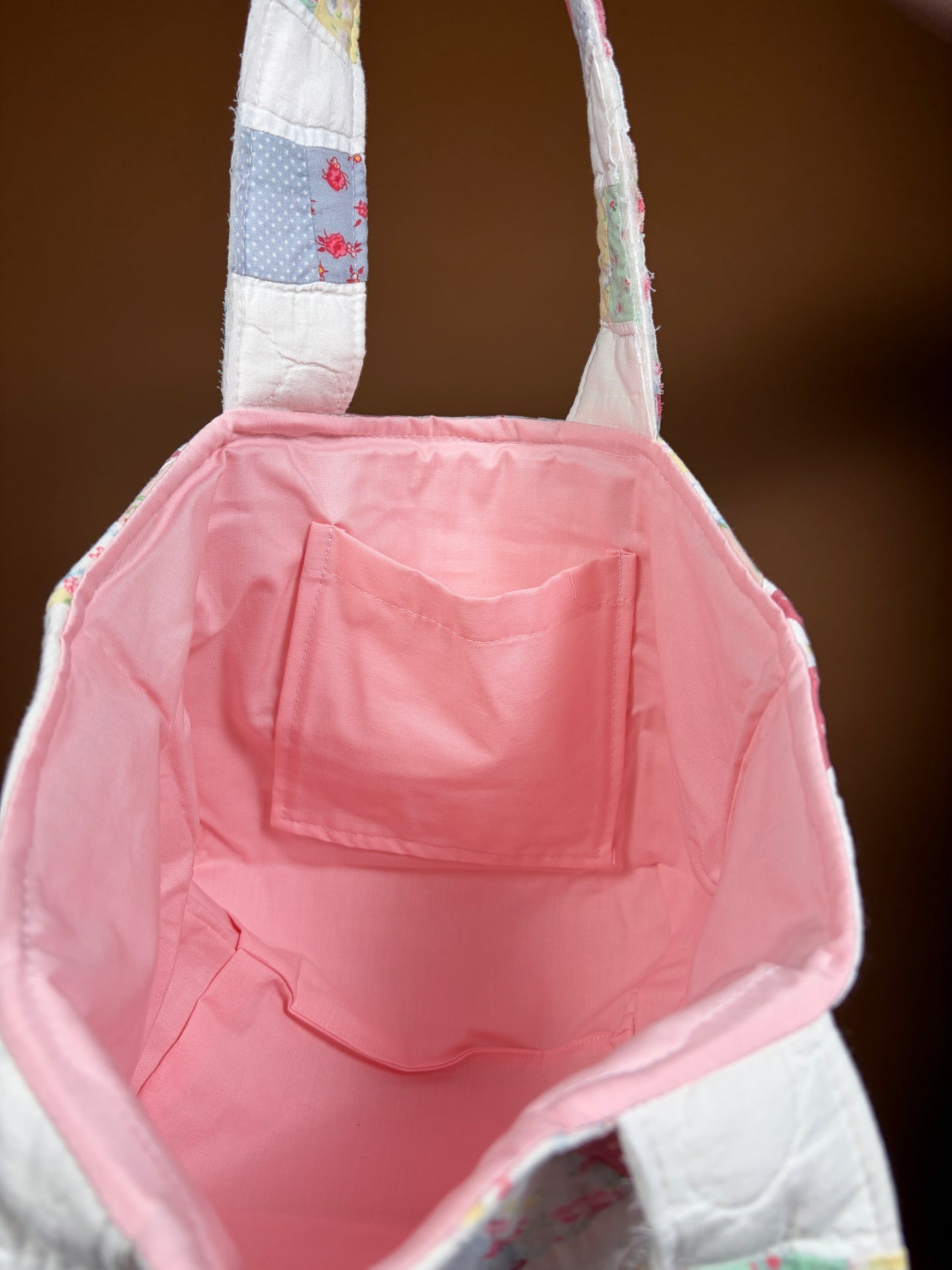 The Double Wedding Ring Upcycled Mini Tote