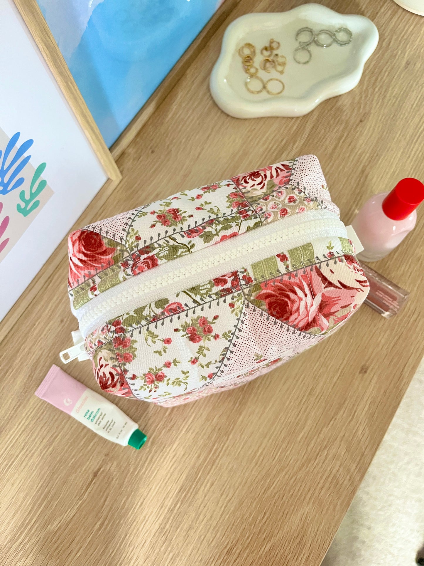 The Rosette Makeup Bag
