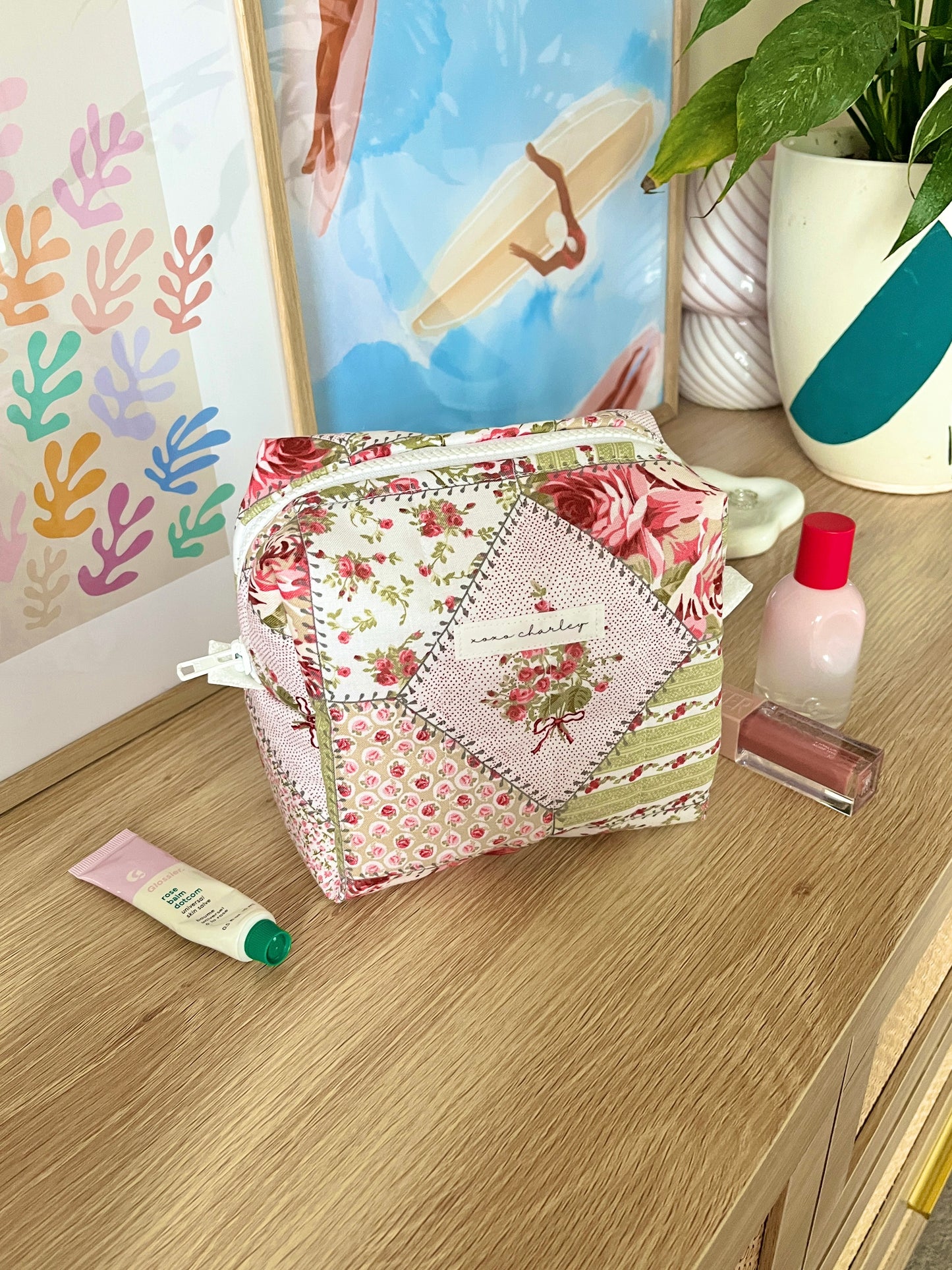The Rosette Makeup Bag