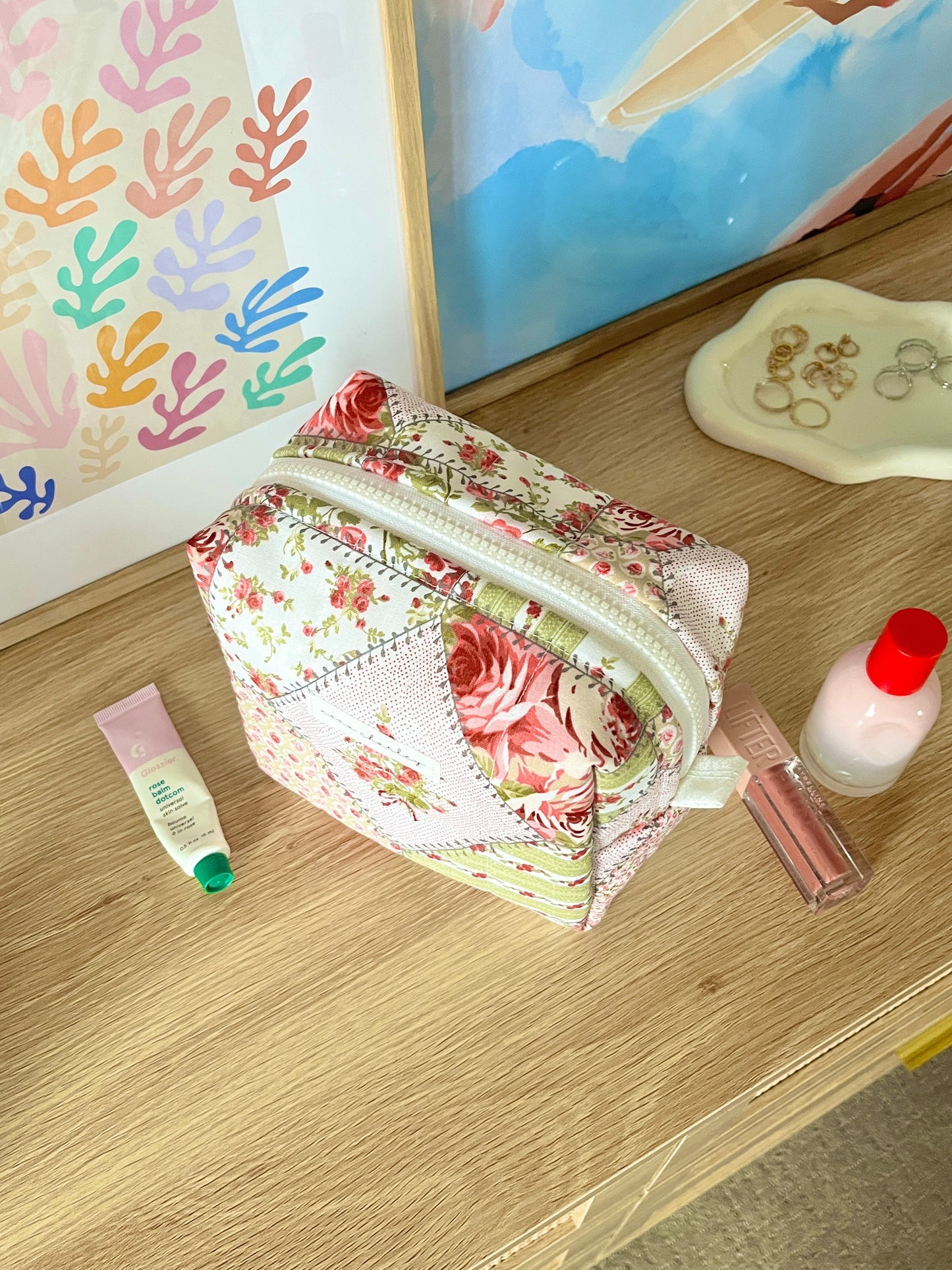 The Rosette Makeup Bag