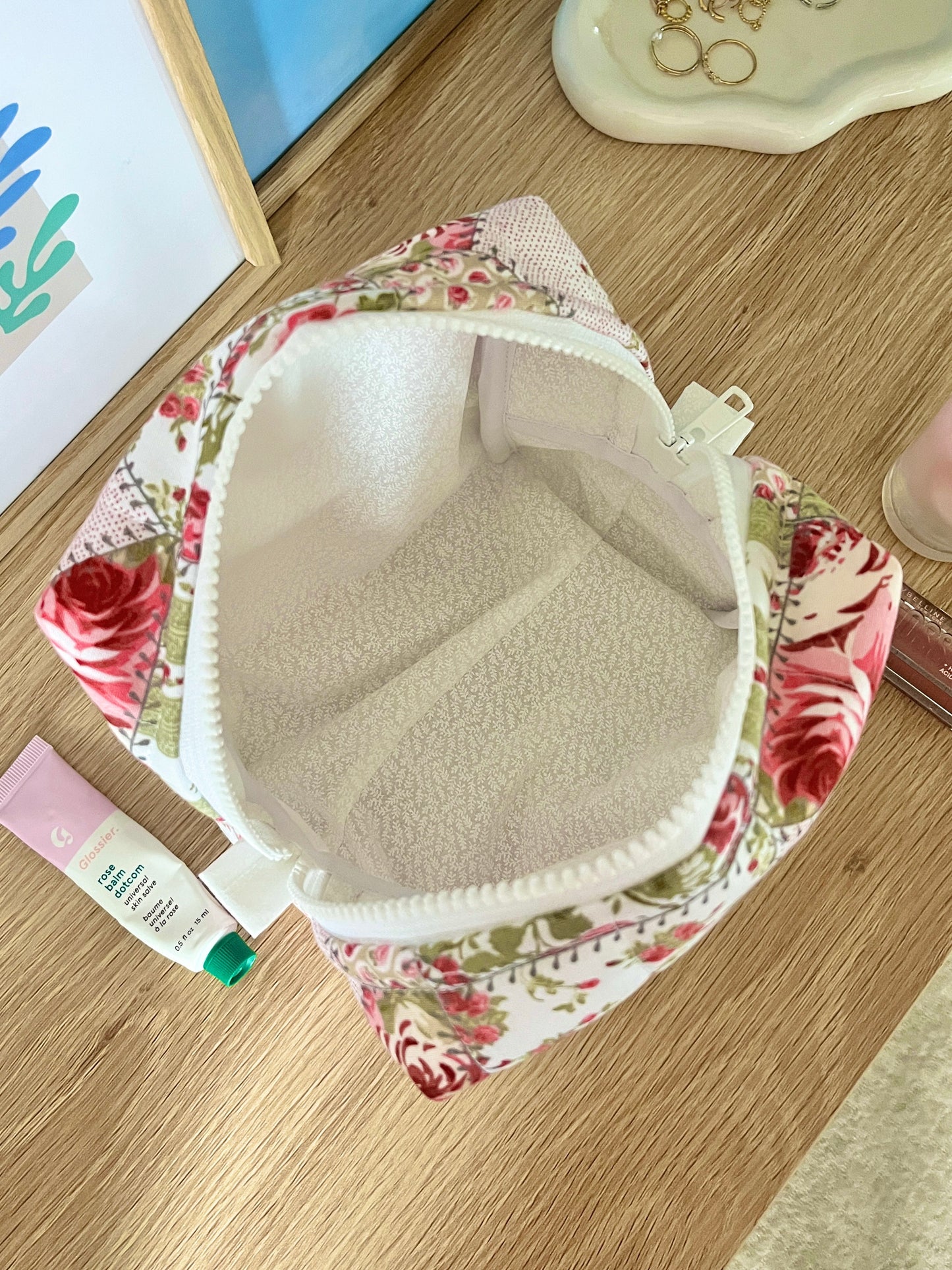 The Rosette Makeup Bag