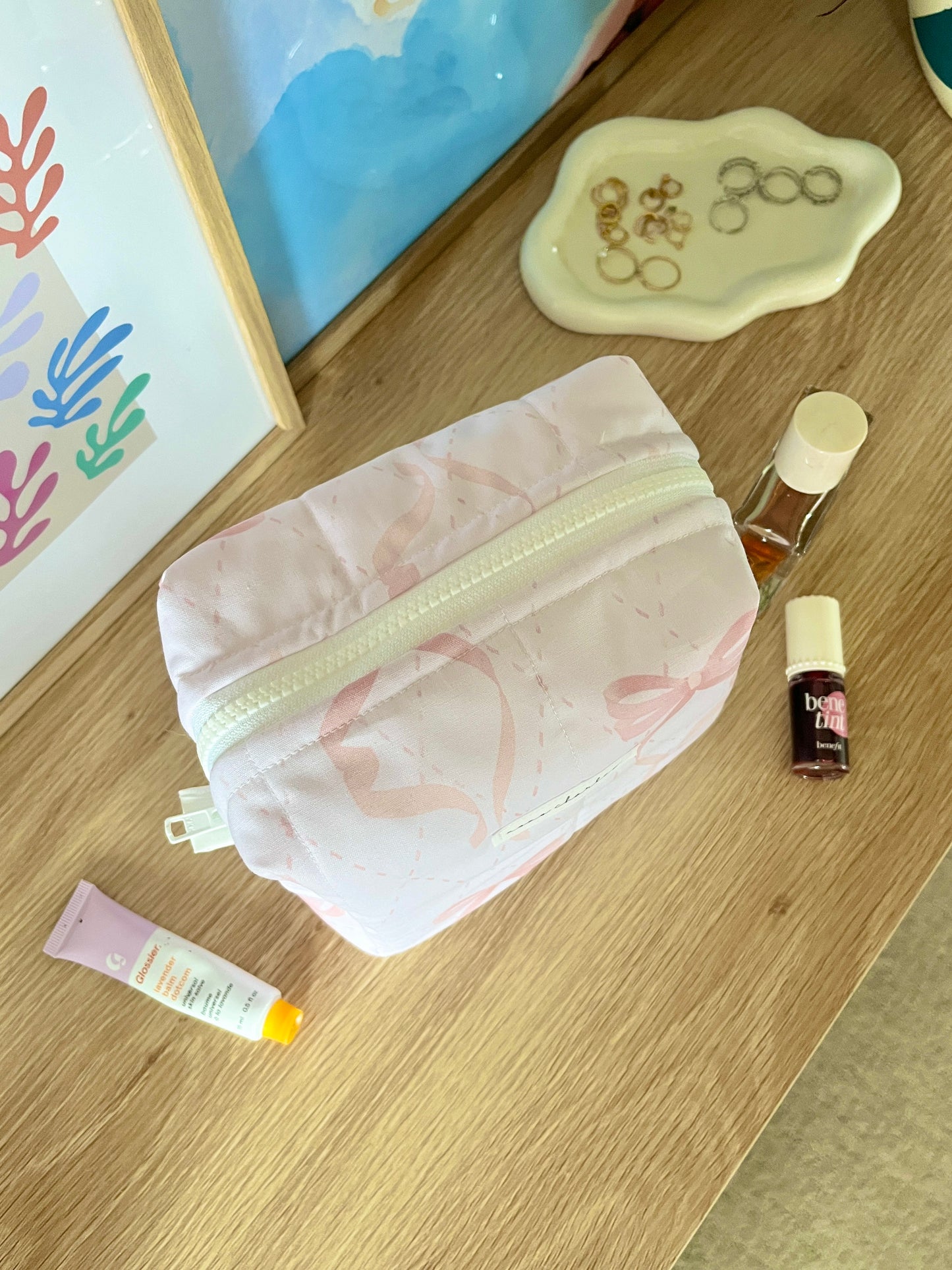 The Pink Bow Makeup Bag