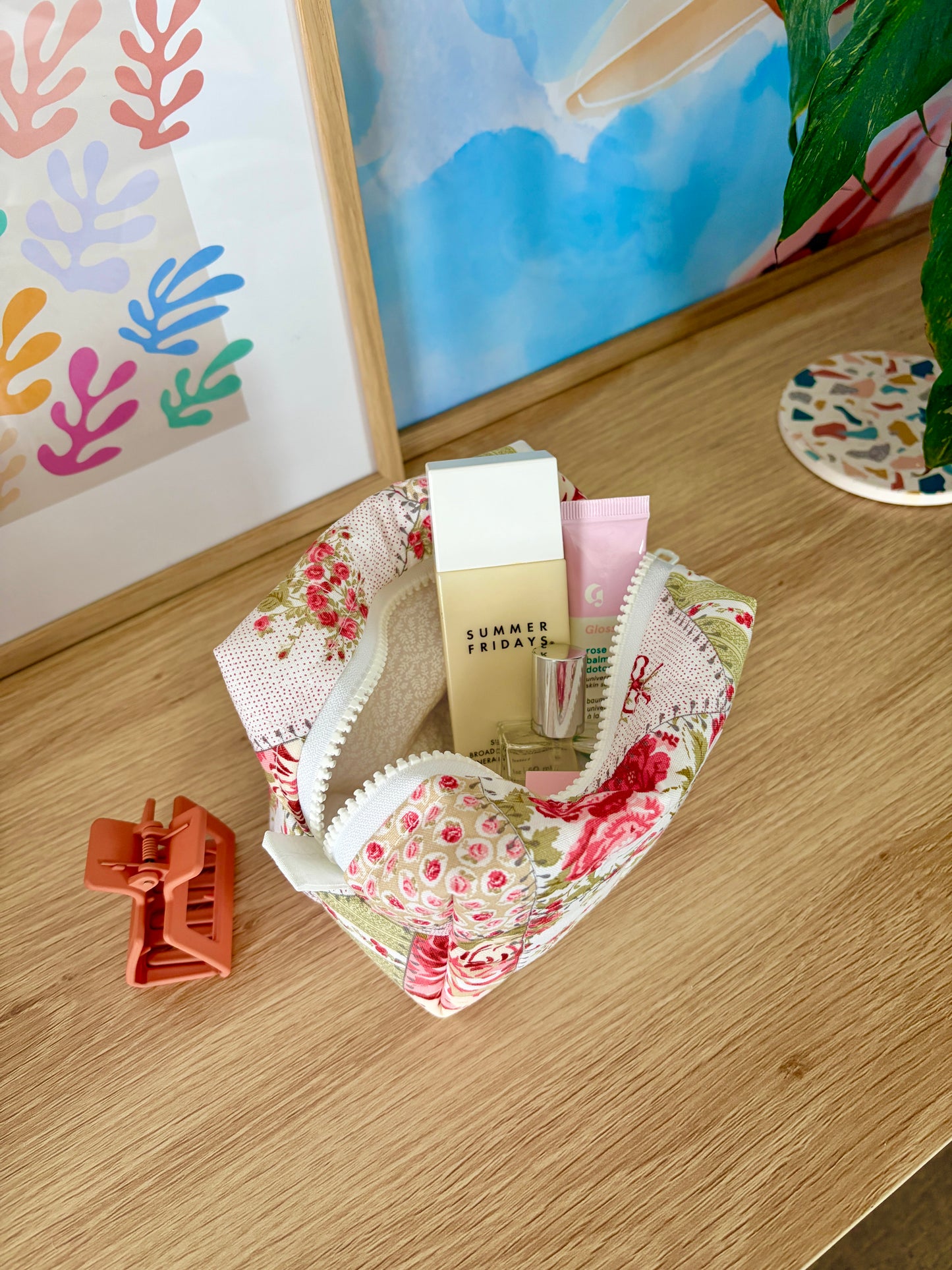 Rosette Mini Makeup Bag