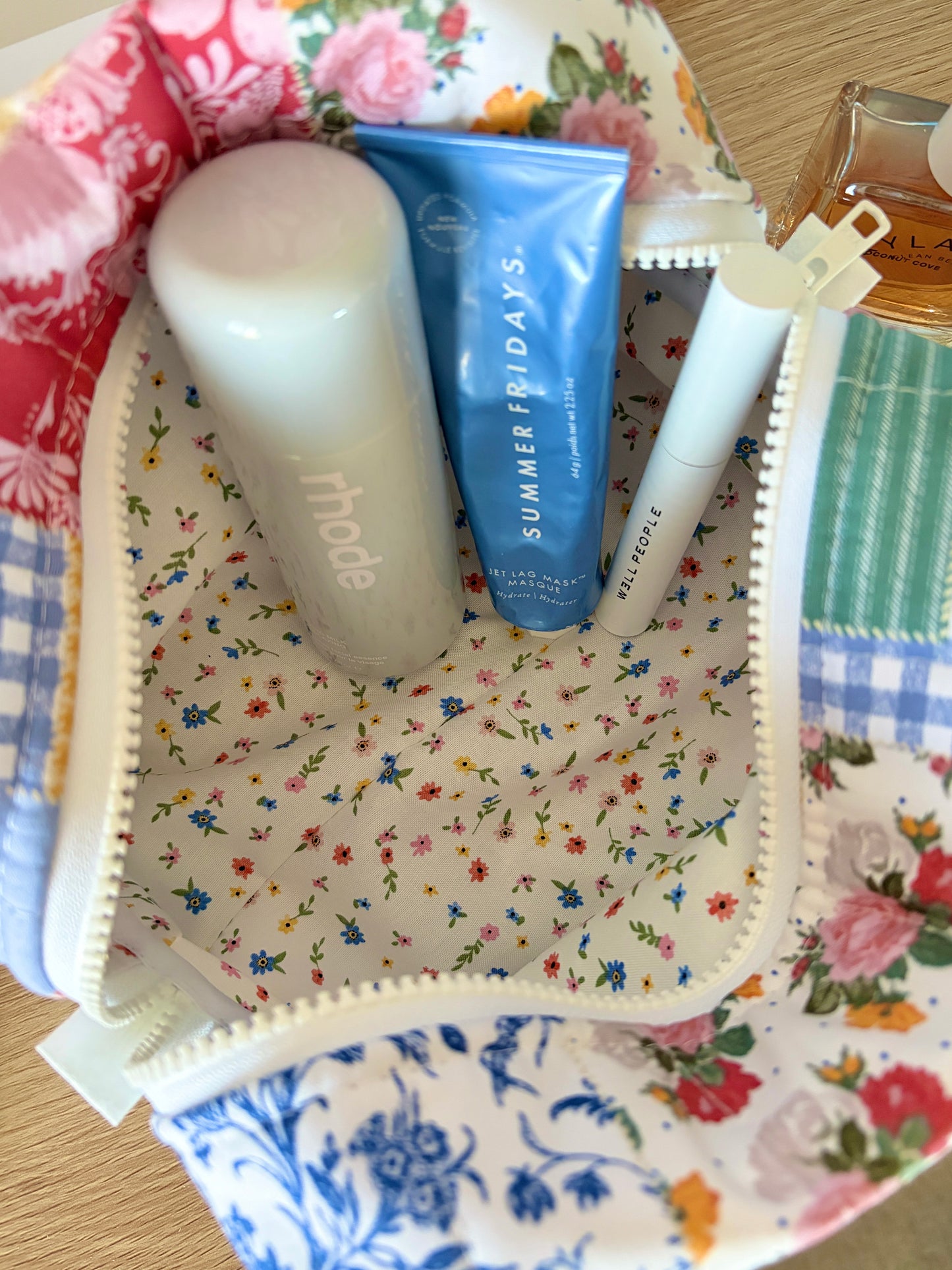 Colorful Picnic Large Makeup Bag