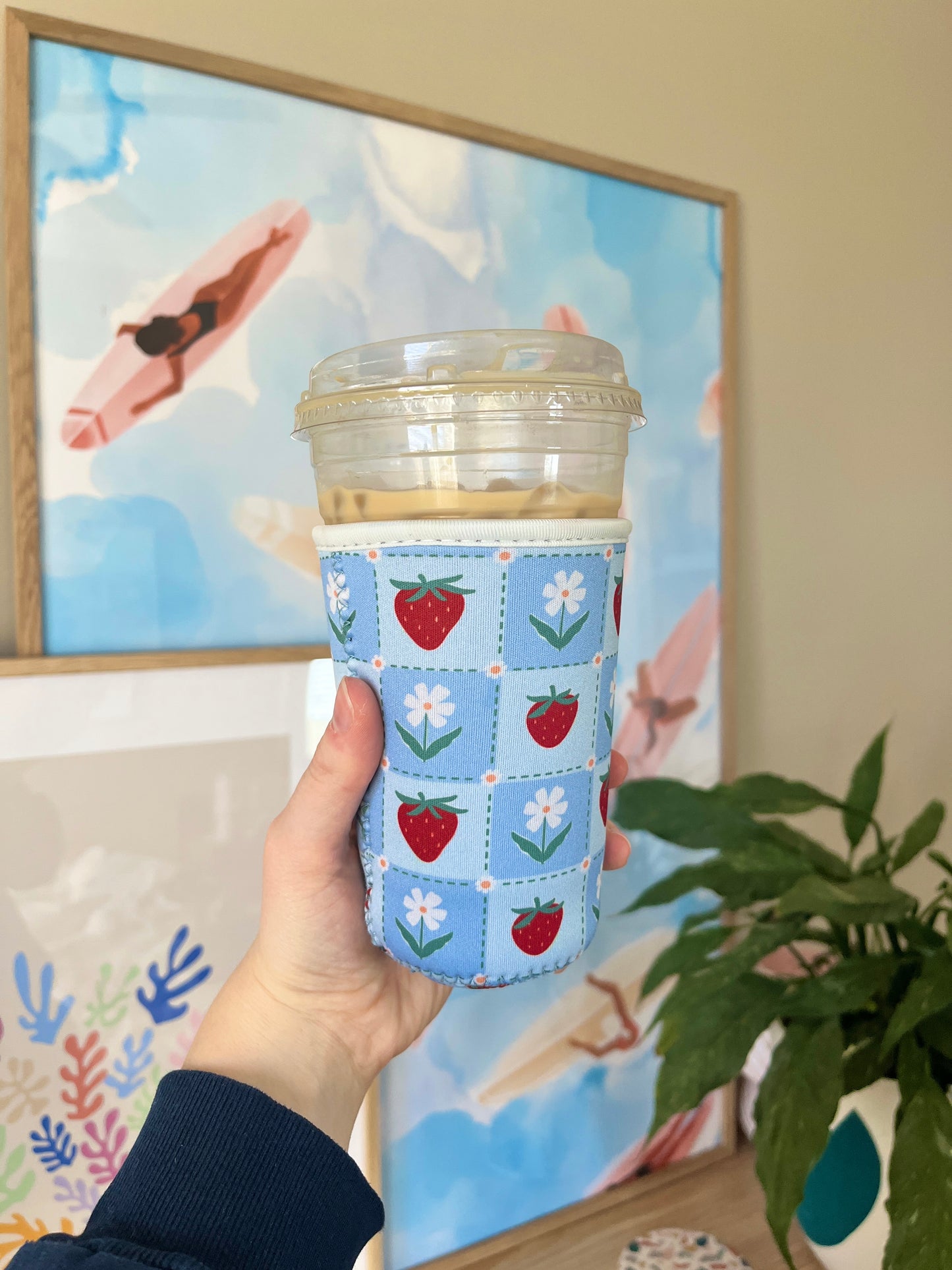 Medium Blue Spring Cup Coozie