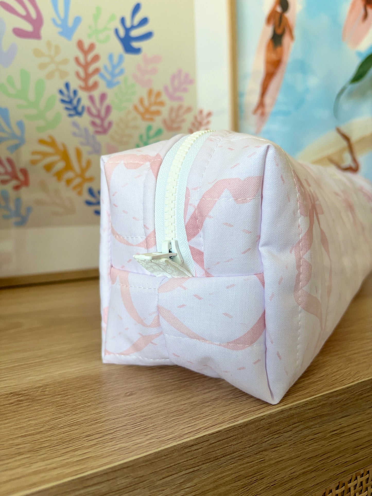 Large Pink Bow Large Hair Tools Bag