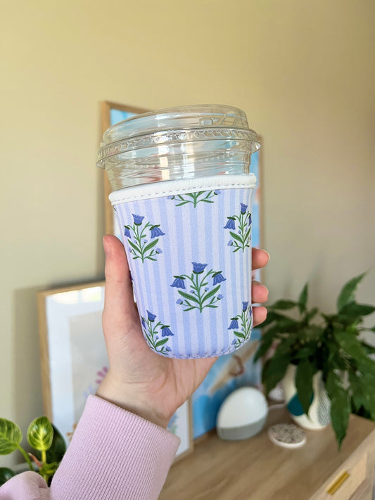 Small Lavender Flower Cup Coozie