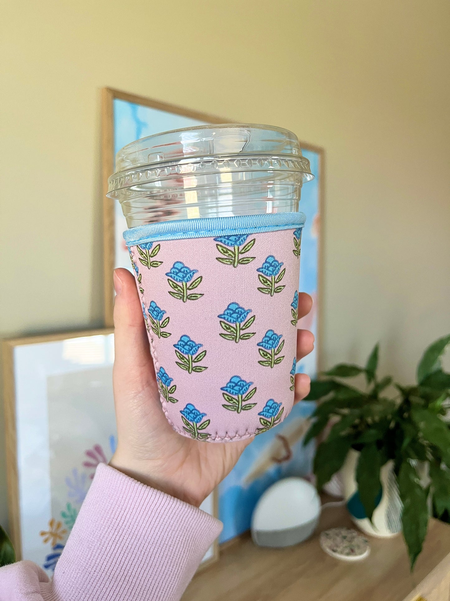 Small Blue Bouquet Cup Coozie
