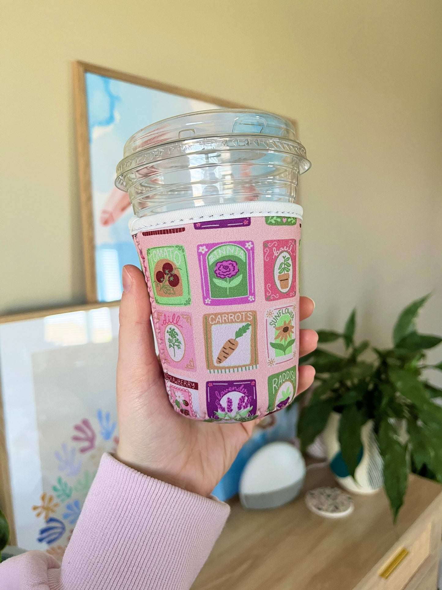 Small Spring Seeds Cup Coozie
