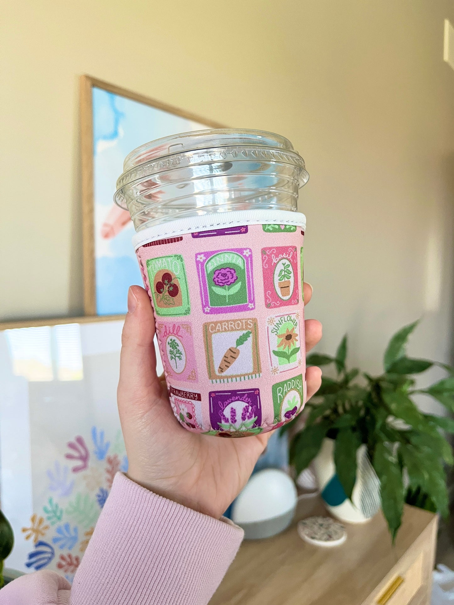 Small Spring Seeds Cup Coozie