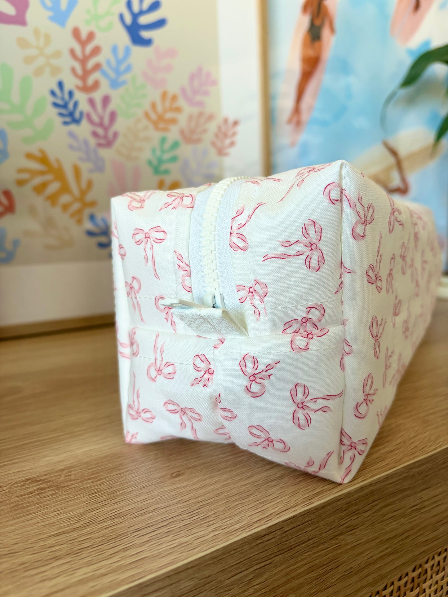 Mini Pink Bows Large Hair Tools Bag