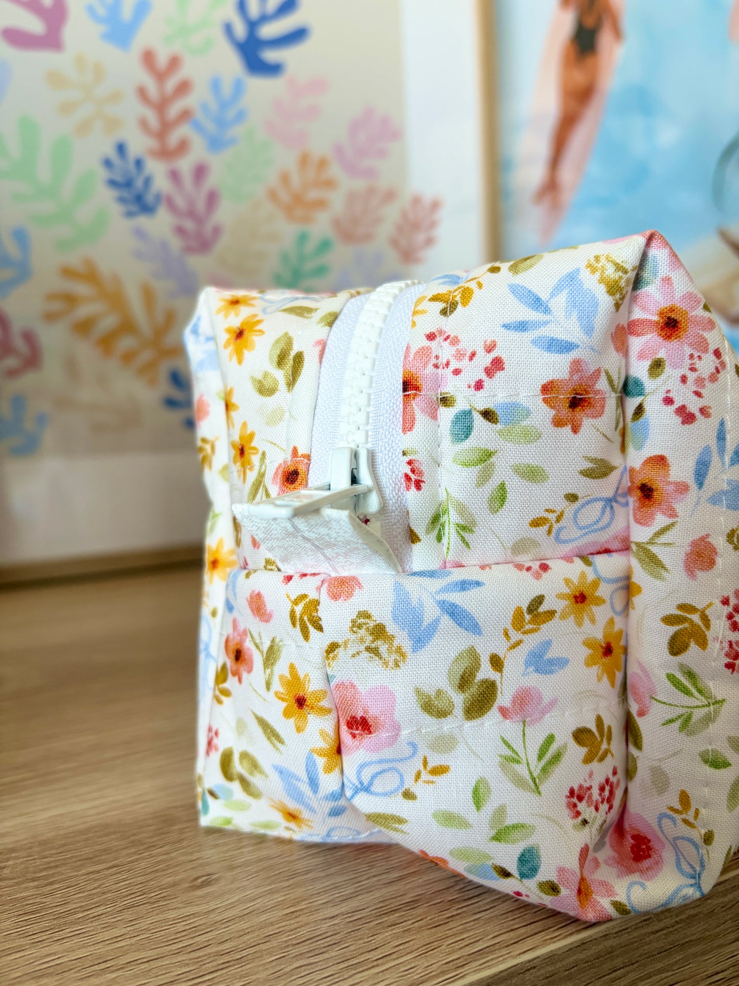Bright Floral Large Hair Tools Bag