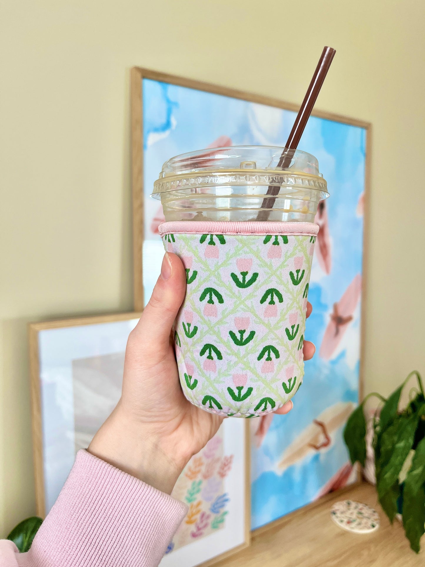 Small Spring Tulip Cup Coozie