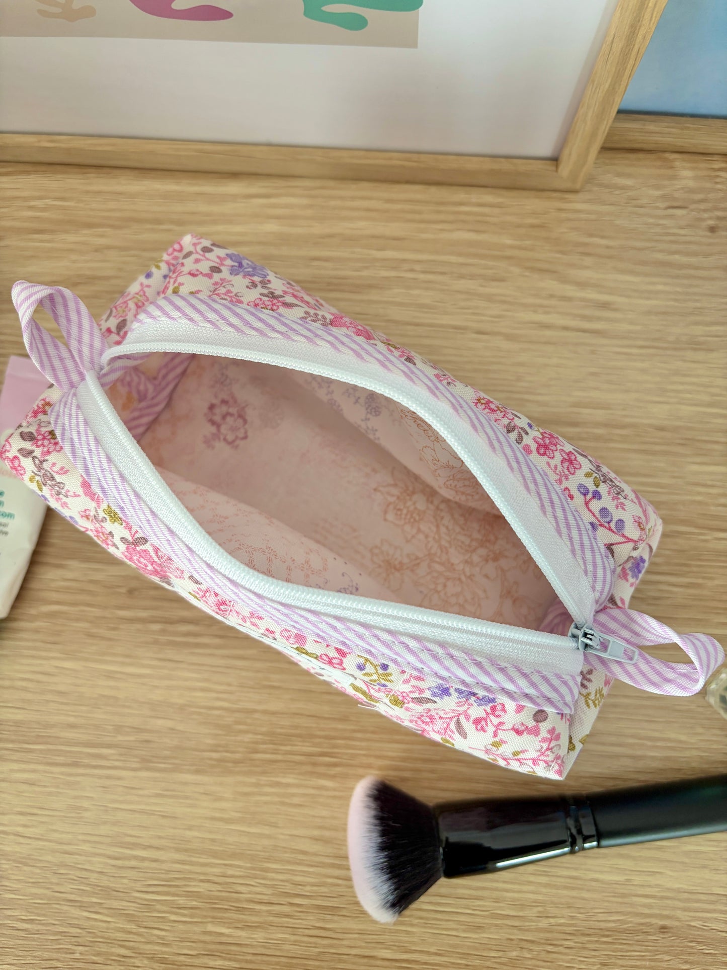 Ditsy Picnic Pink Colorblock Bag - Pink/Ditsy Picnic
