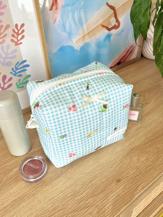 The Chloe Makeup Bag with yellow bow