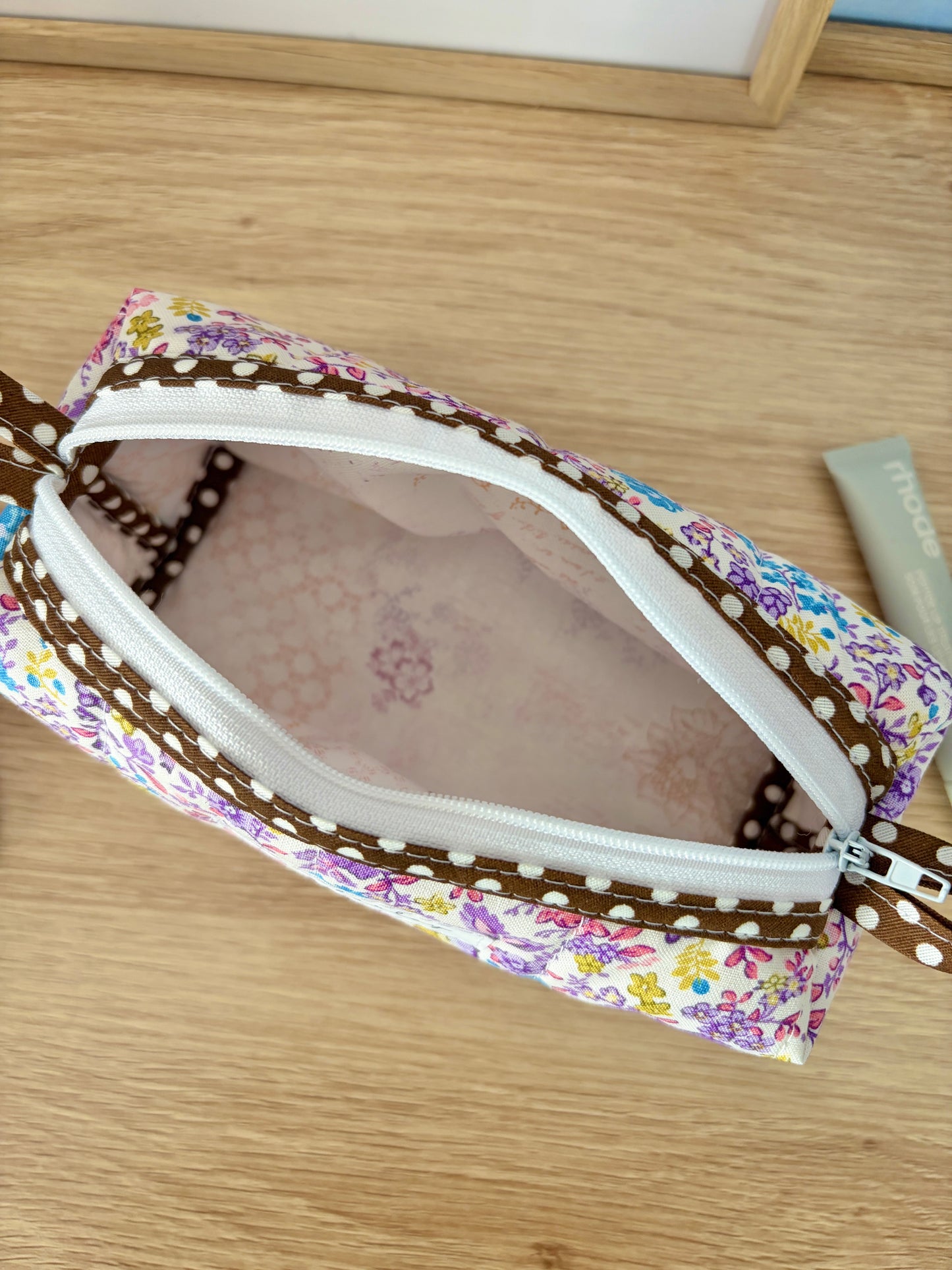 The Ditsy Picnic Purple Colorblock Bag - Purple/Ditsy Picnic