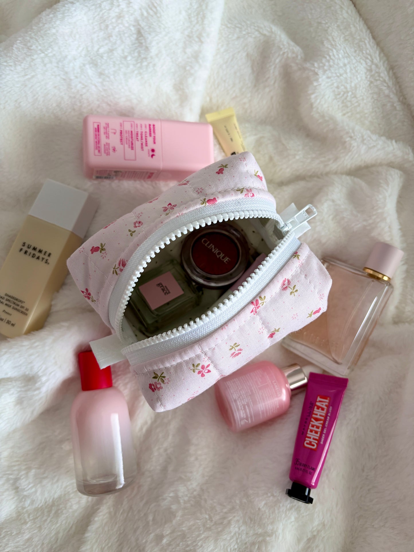 Strawberry Matcha Mini Makeup Bag *limited-edition*