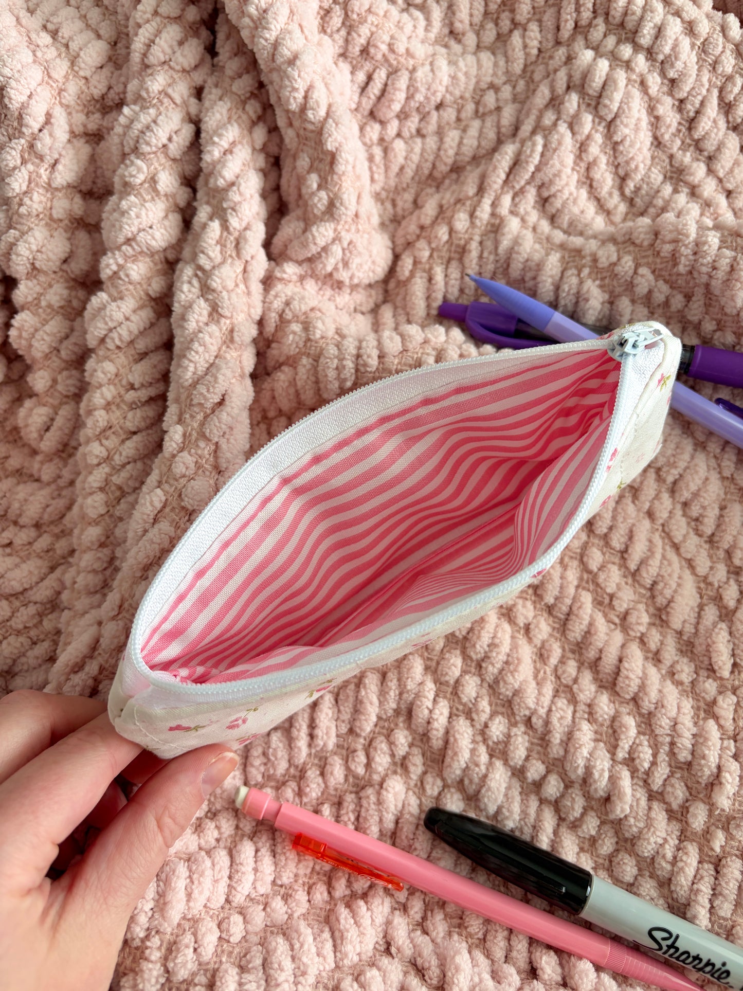 Pink Chantilly Pencil & Glasses Case *limited-edition*
