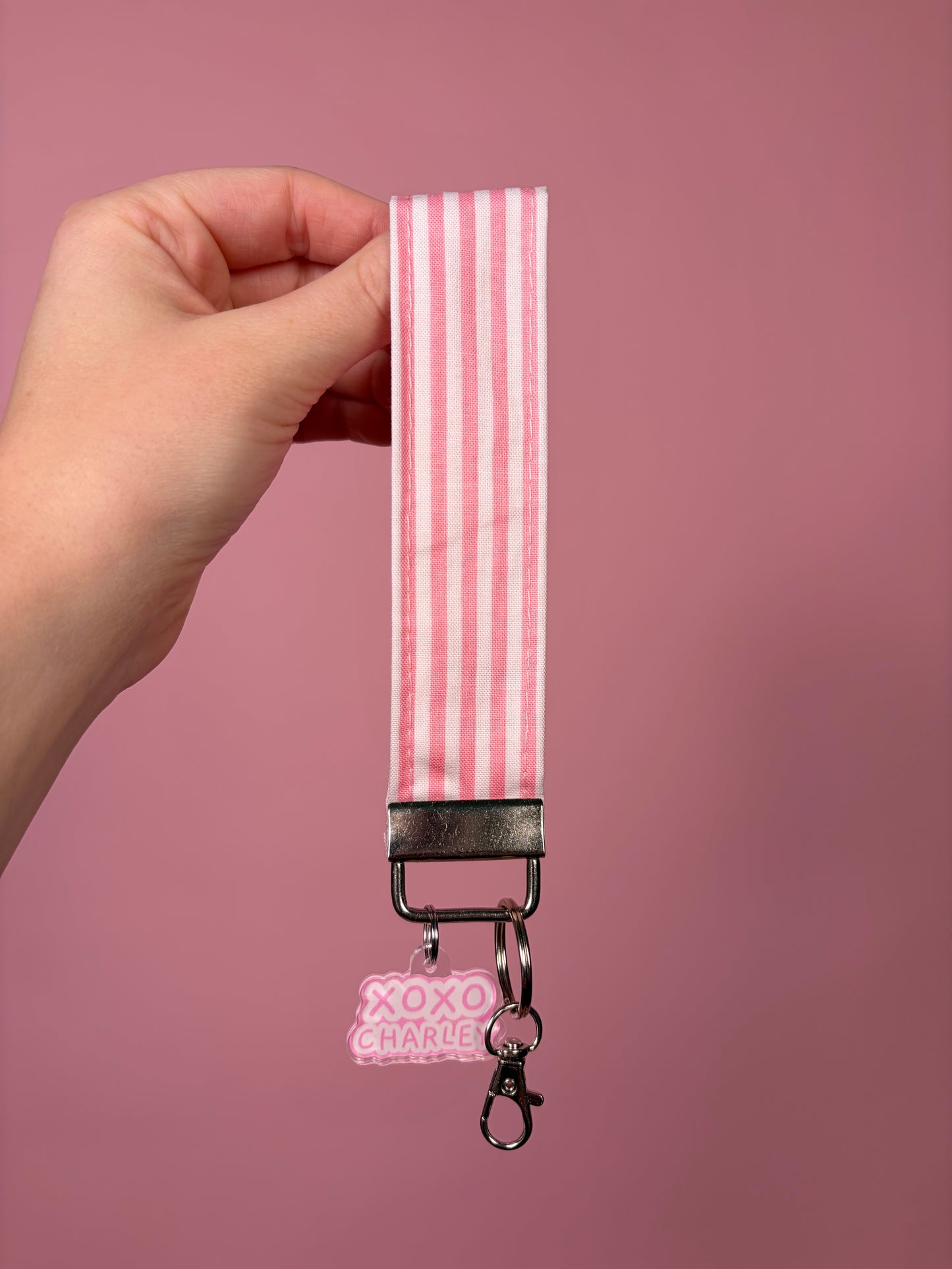 Pink Chantilly Keychain Wristlet *limited-edition*
