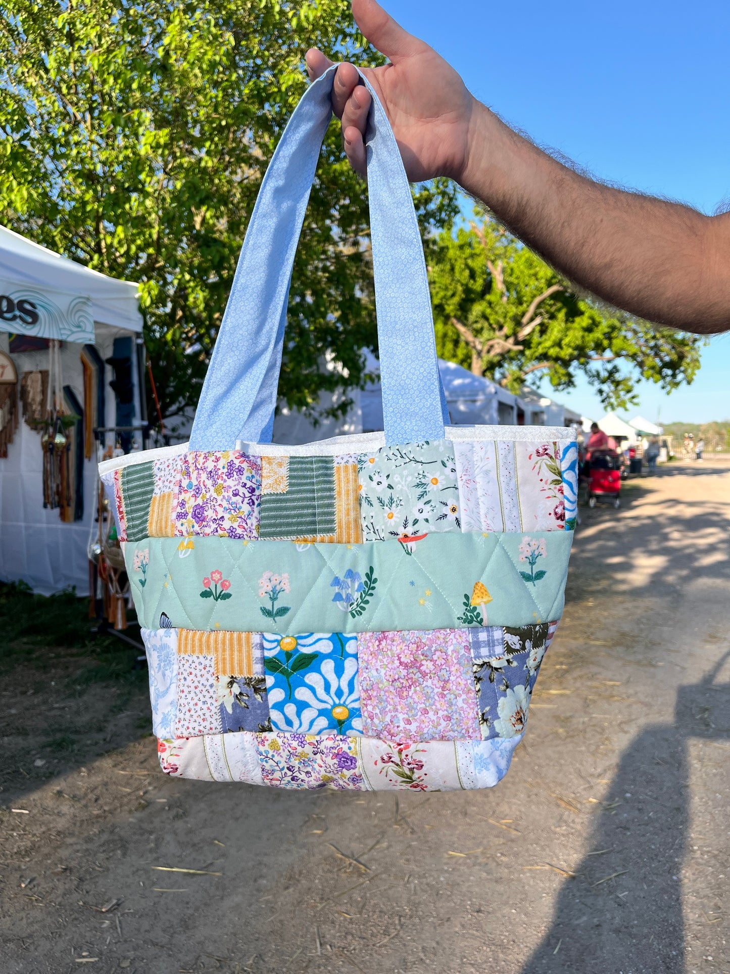 The Patchwork Scrap Mini Tote Bag