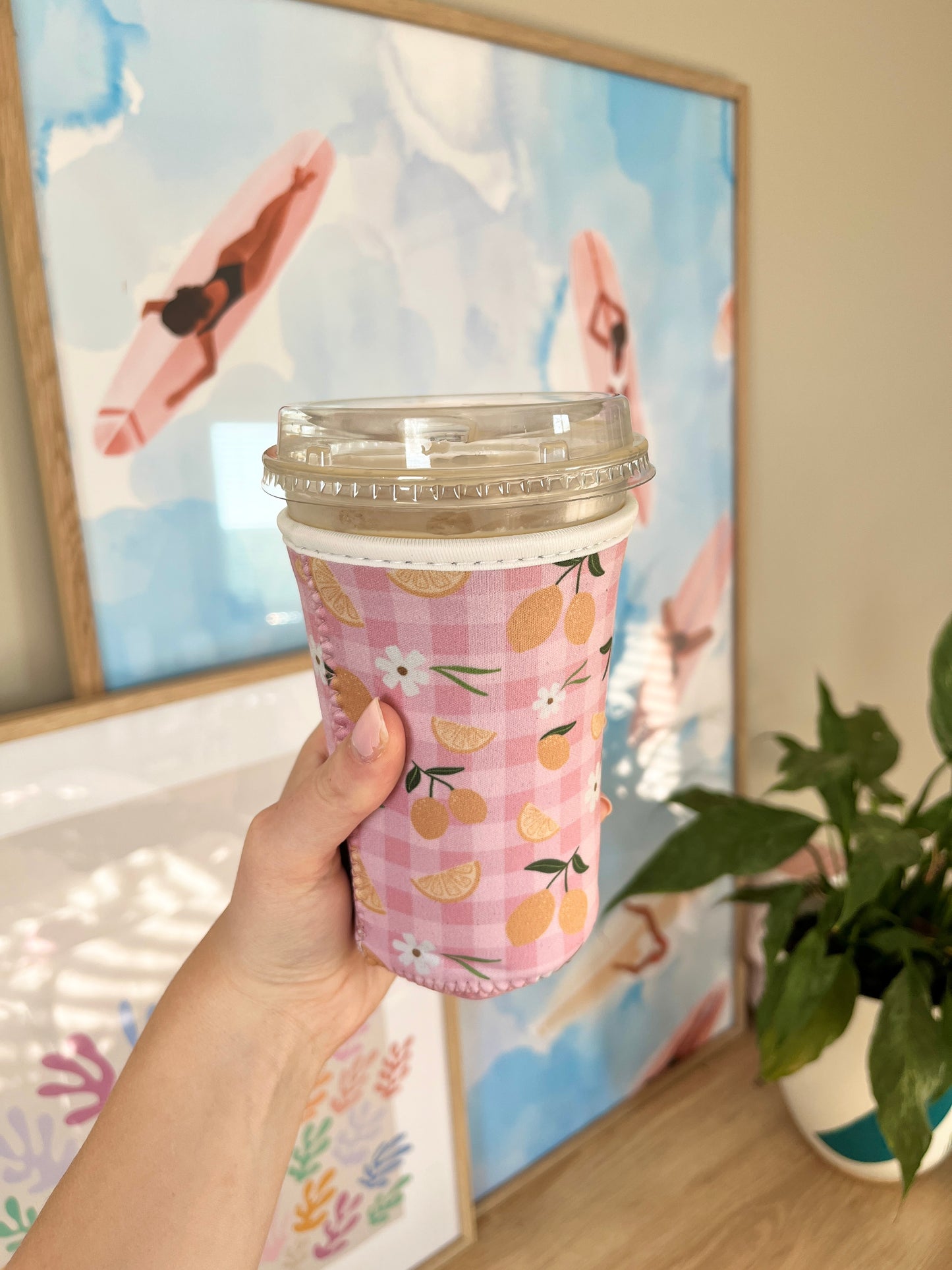 Medium Spring Lemon Cup Coozie