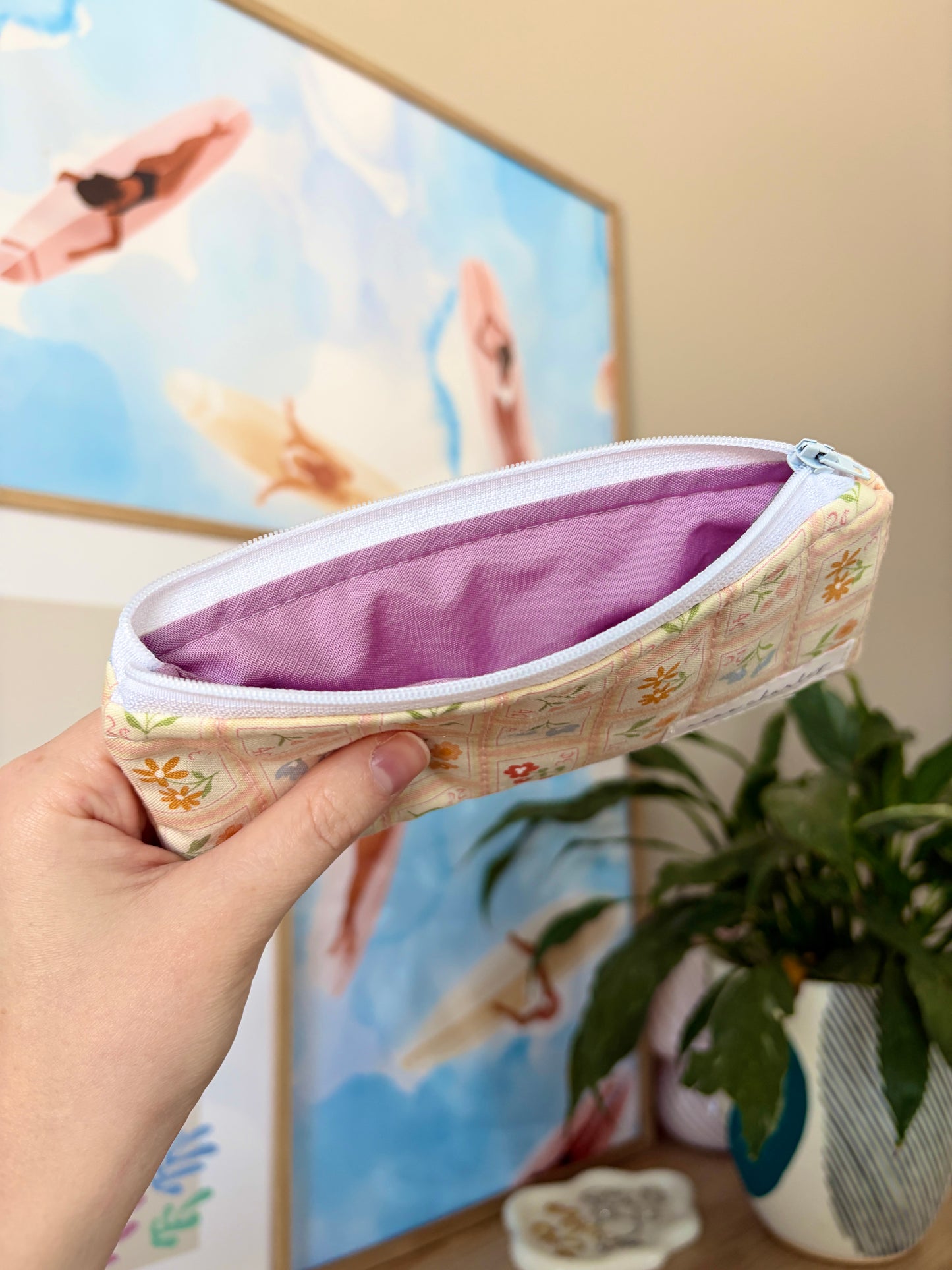 Orange Petal Postage Pencil & Glasses Case *limited-edition*