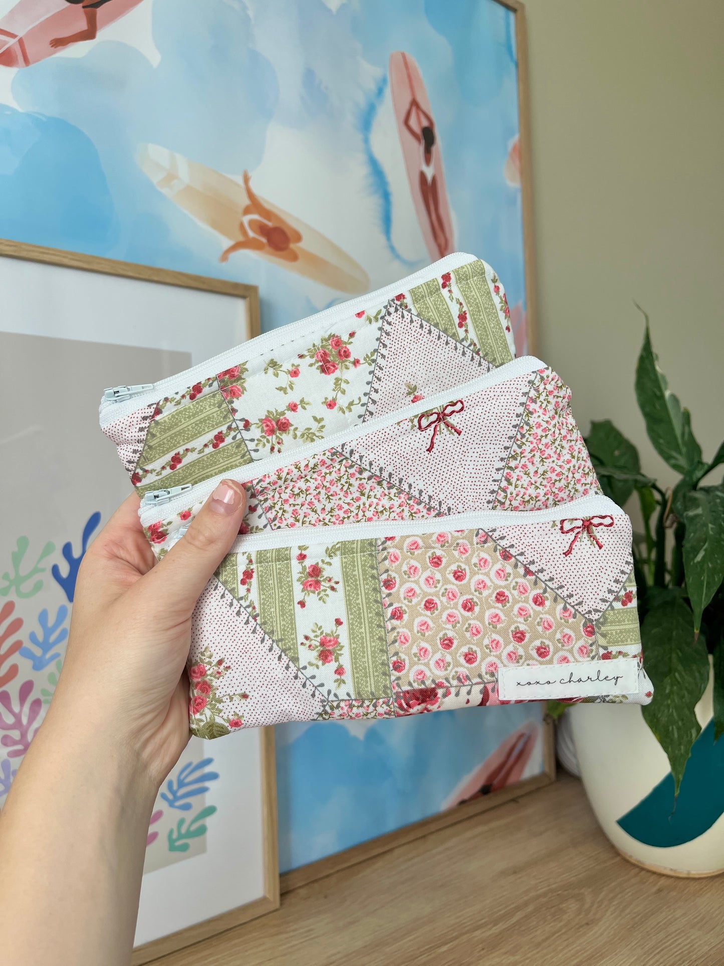 The Rosette Pencil & Glasses Case