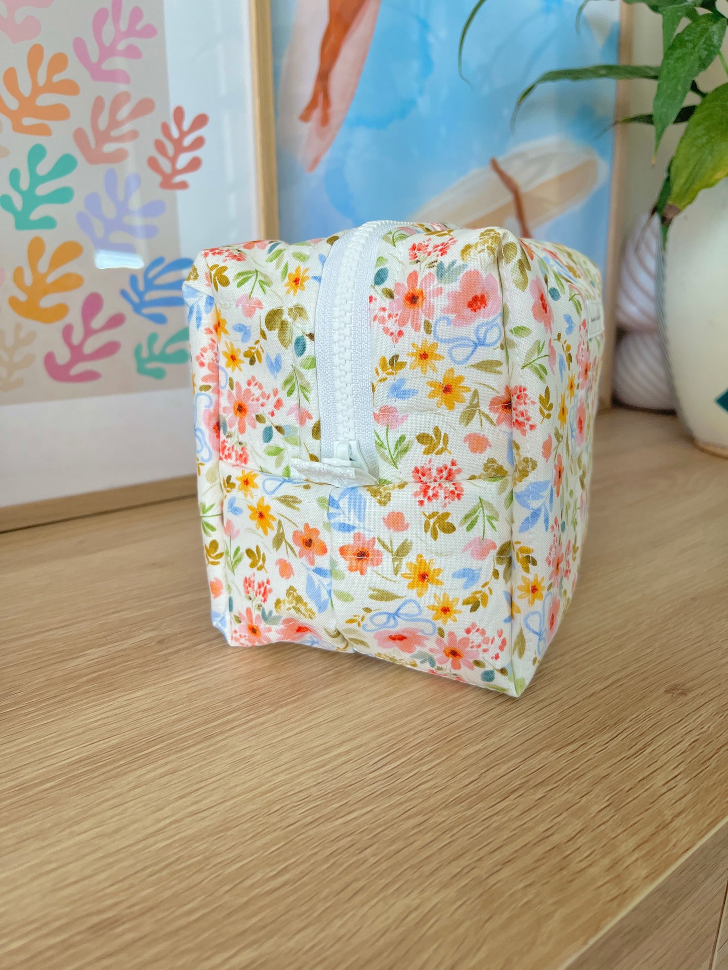 The Bright Floral Makeup Bag