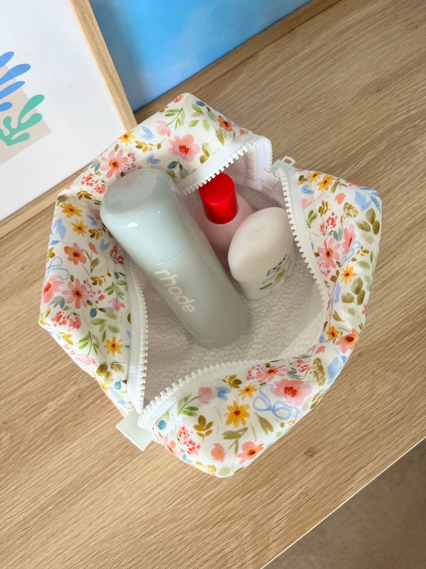 The Bright Floral Makeup Bag