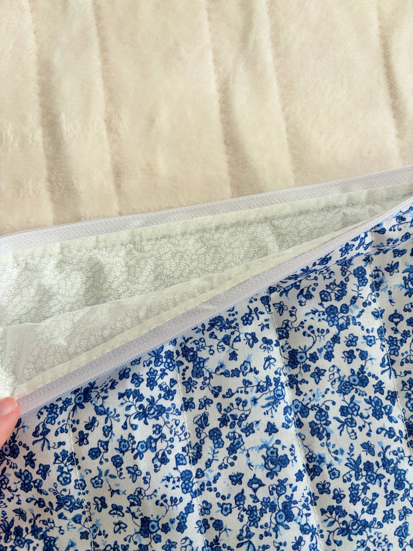 Royal Blue Floral Laptop & Tablet Sleeve