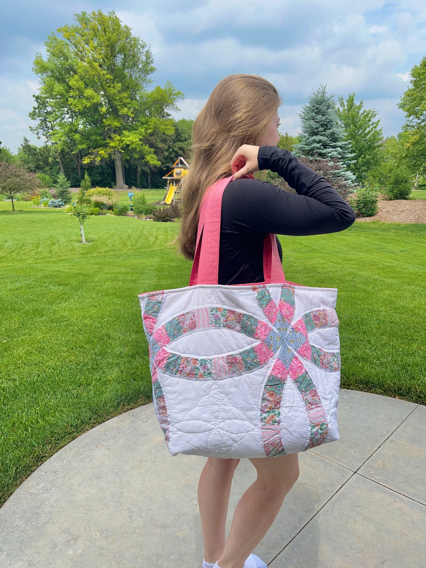 The Watermelon Quilted Weekender Tote Bag #1