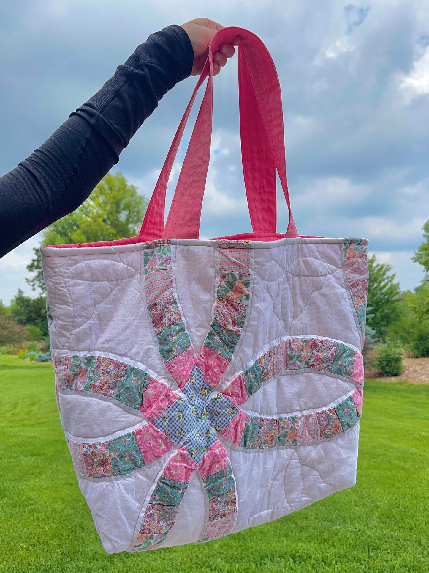 The Watermelon Quilted Weekender Tote Bag #1