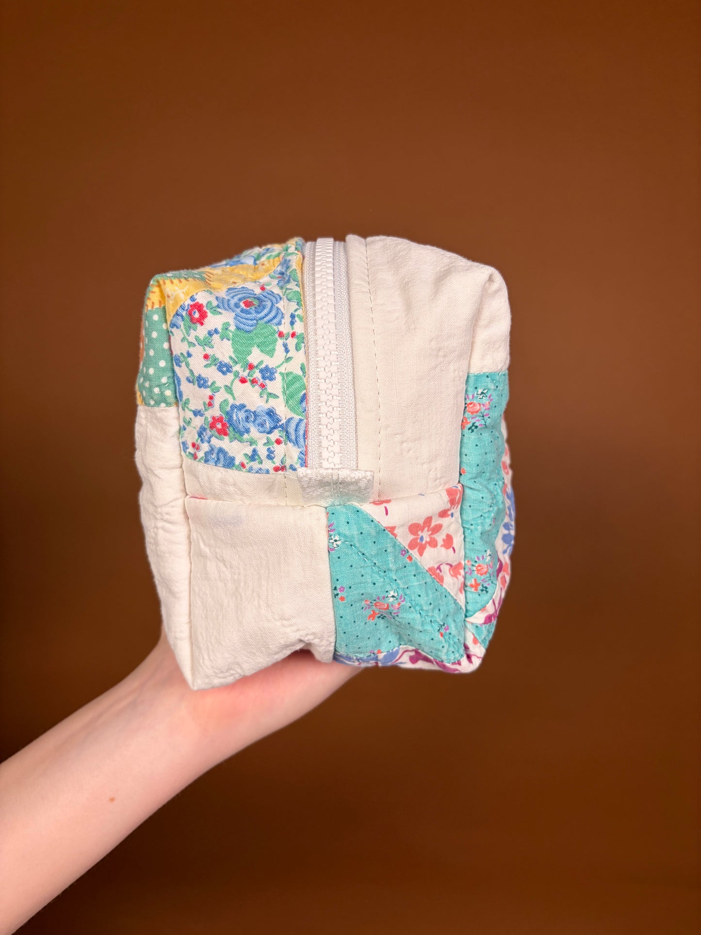 Upcycled Pink Medium Makeup Bag #1 *limited-edition*