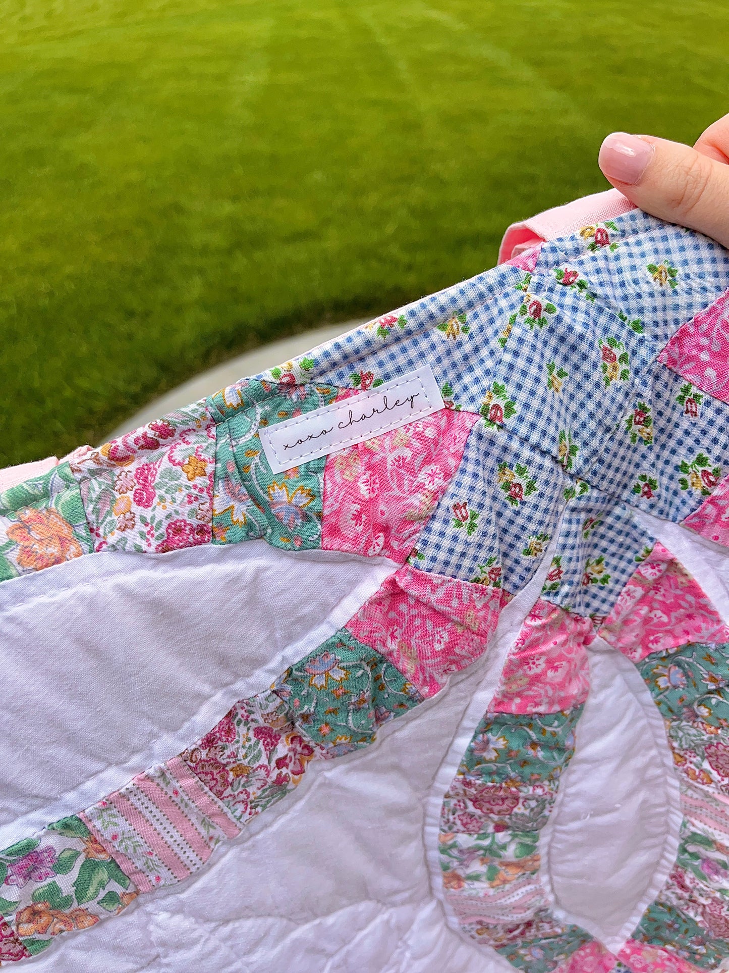 The Light Pink Quilted Weekender Tote Bag #1