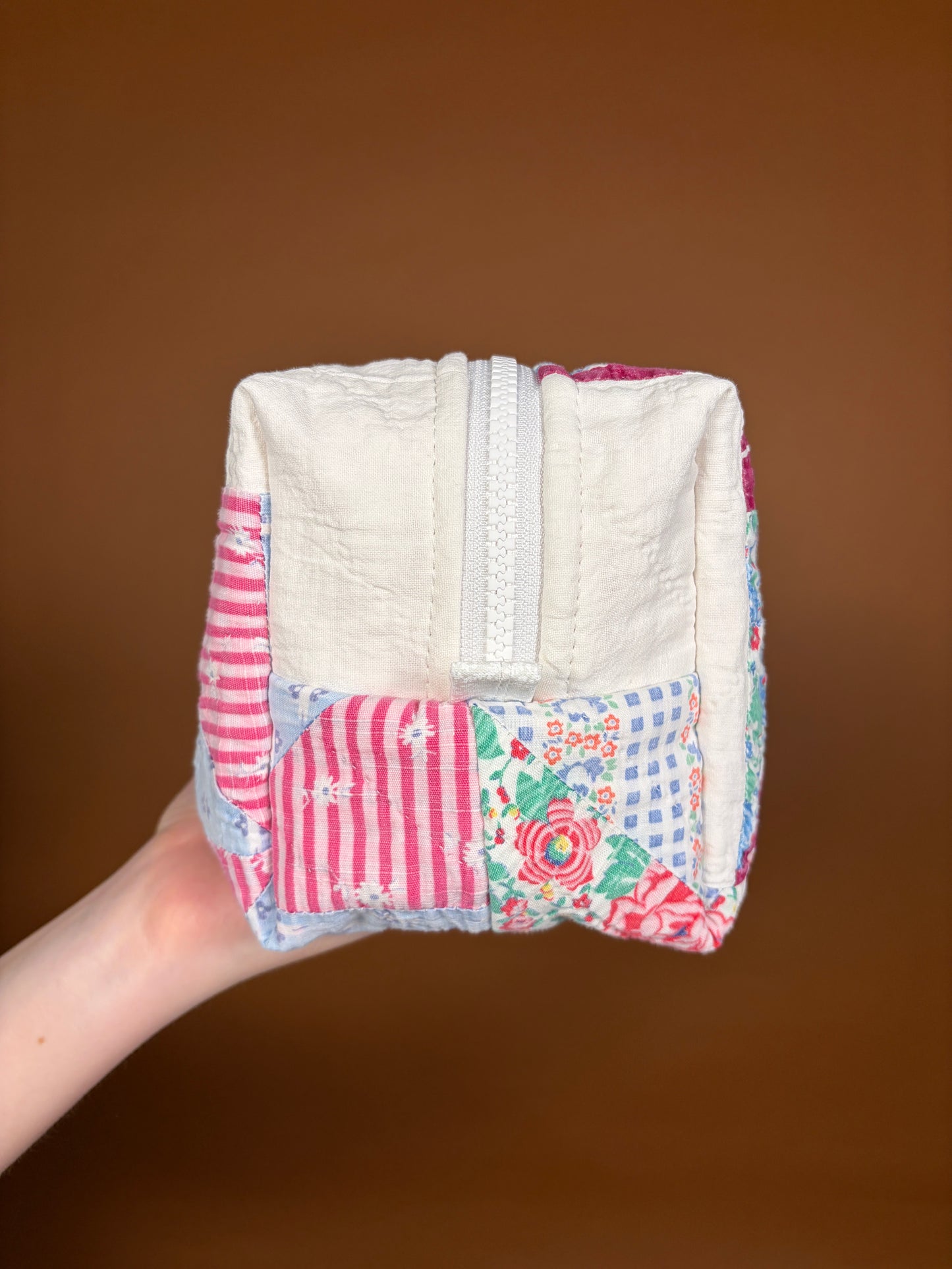 Upcycled Pink Medium Makeup Bag #2 *limited-edition*