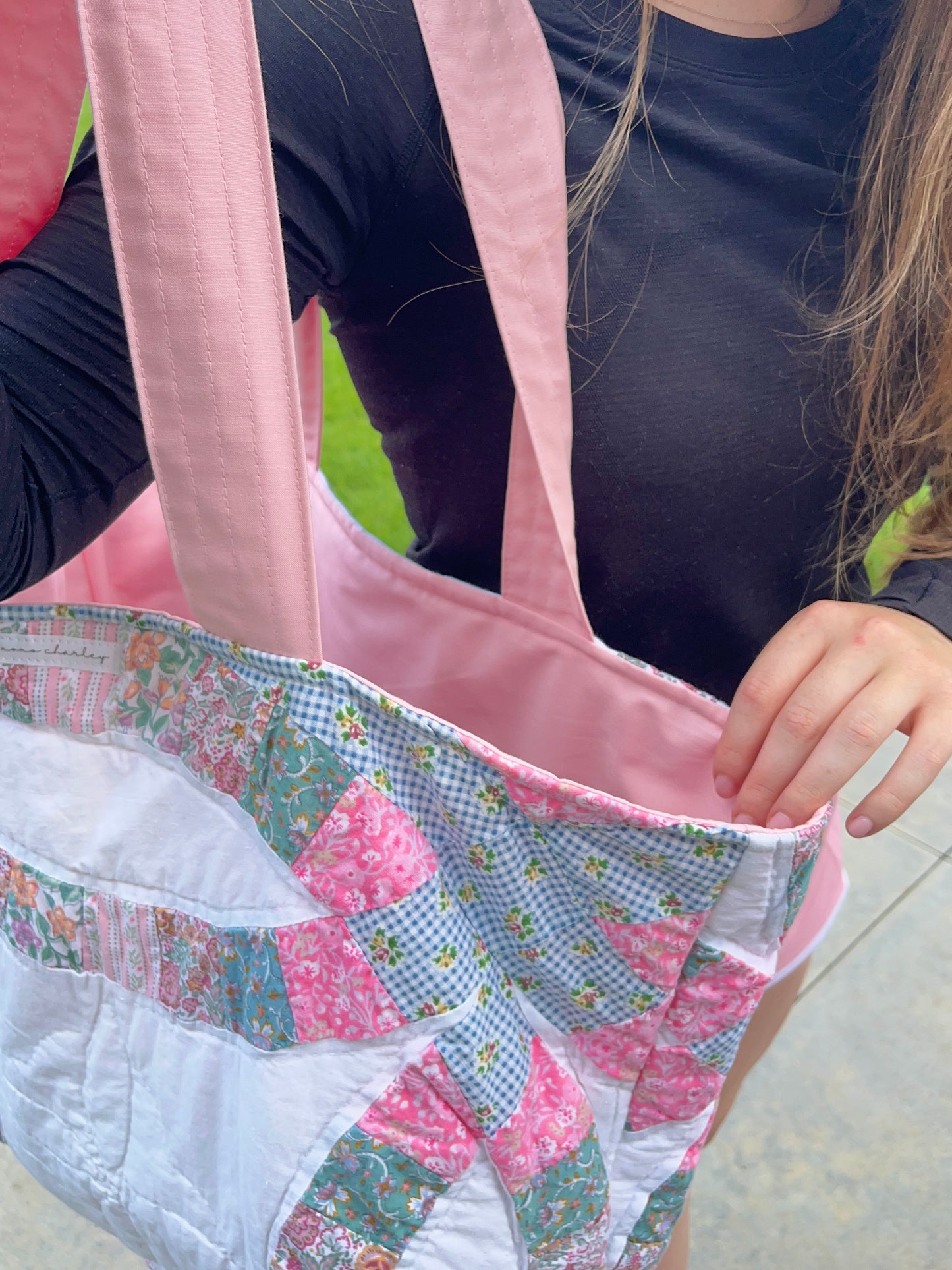 The Light Pink Quilted Weekender Tote Bag #2