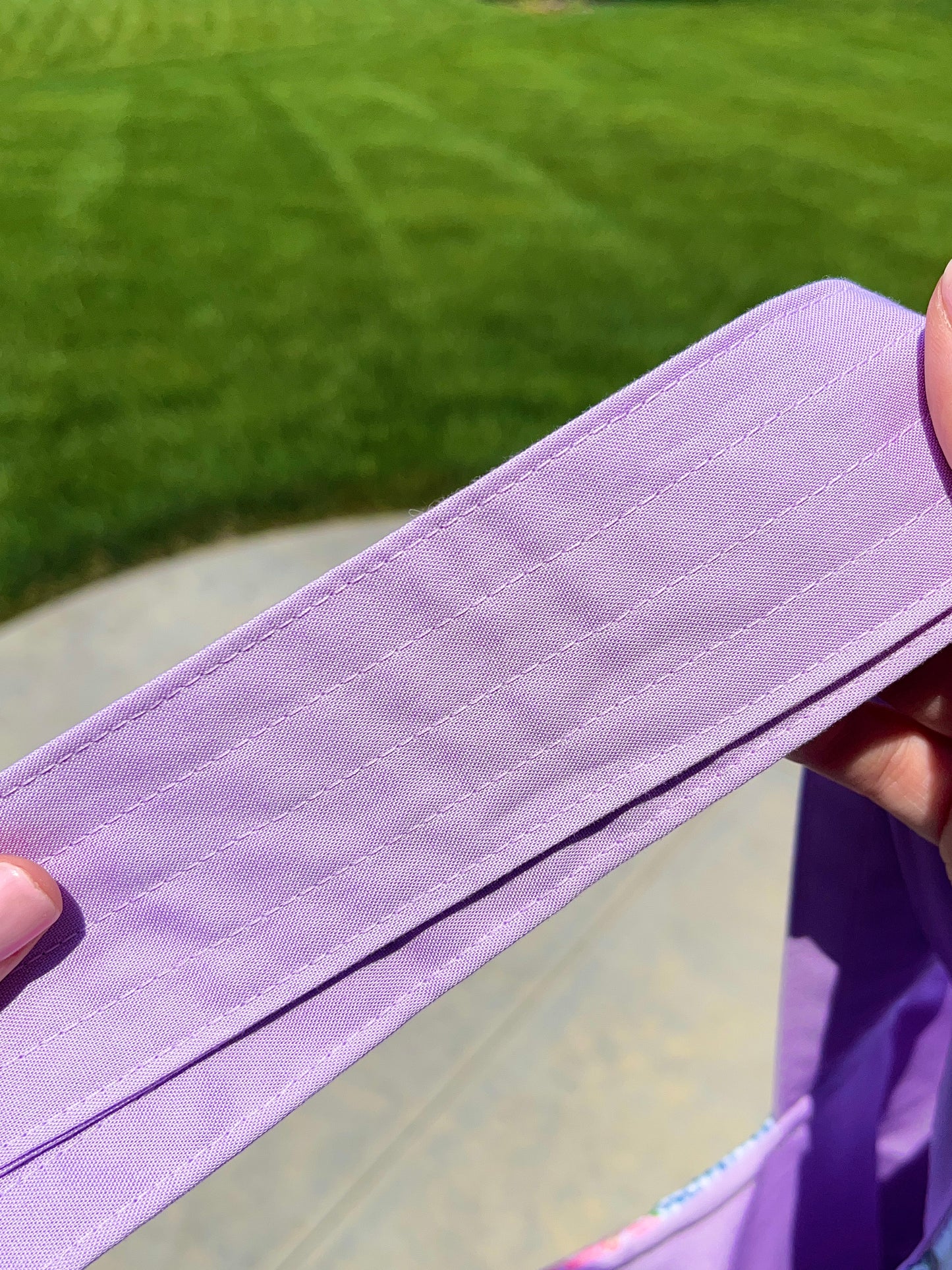 The Lavender Quilted Weekender Tote Bag #1