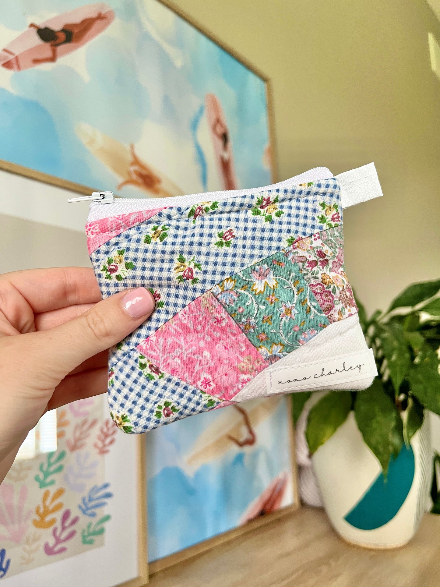 The Watermelon Quilted Keychain Wallet #5
