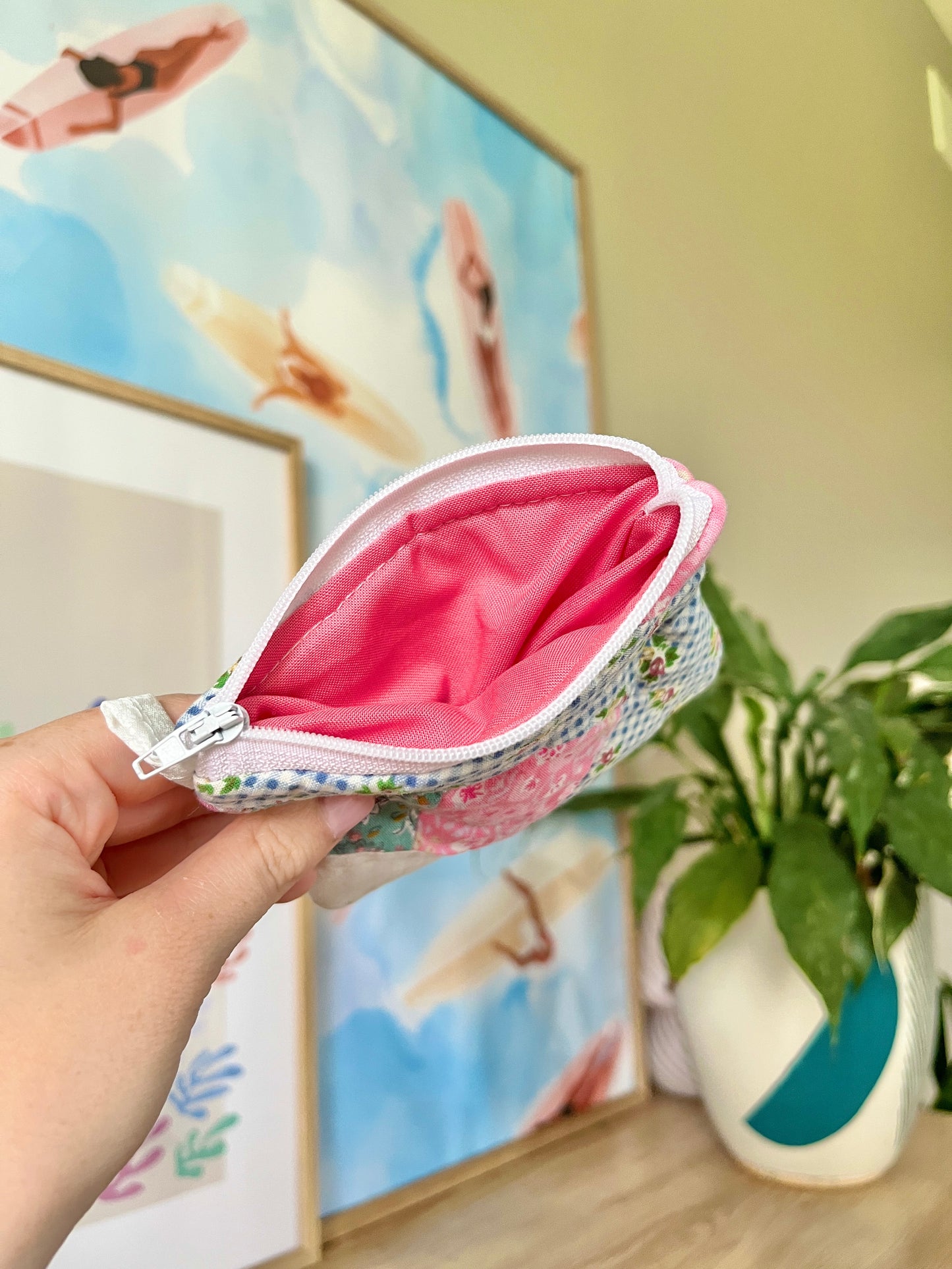 The Watermelon Quilted Keychain Wallet #5