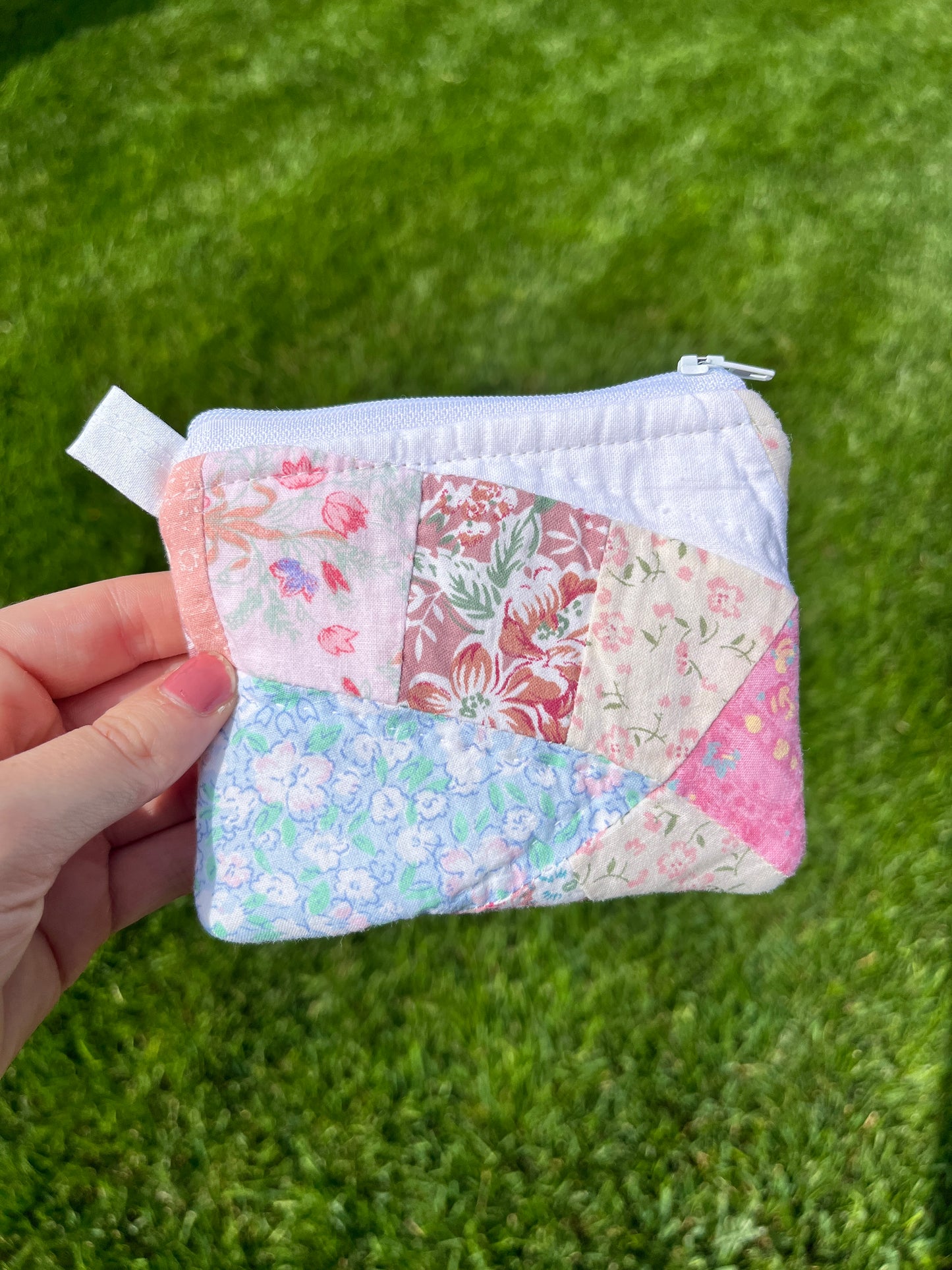 The Dusty Rose Quilted Keychain Wallet #2