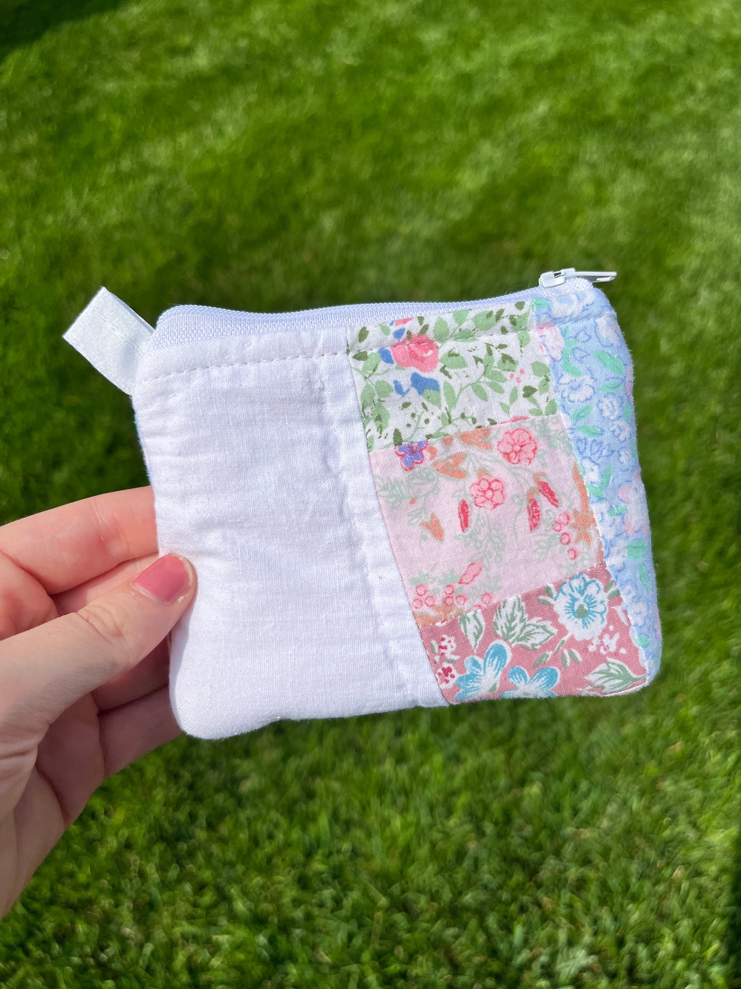 The Dusty Rose Quilted Keychain Wallet #3